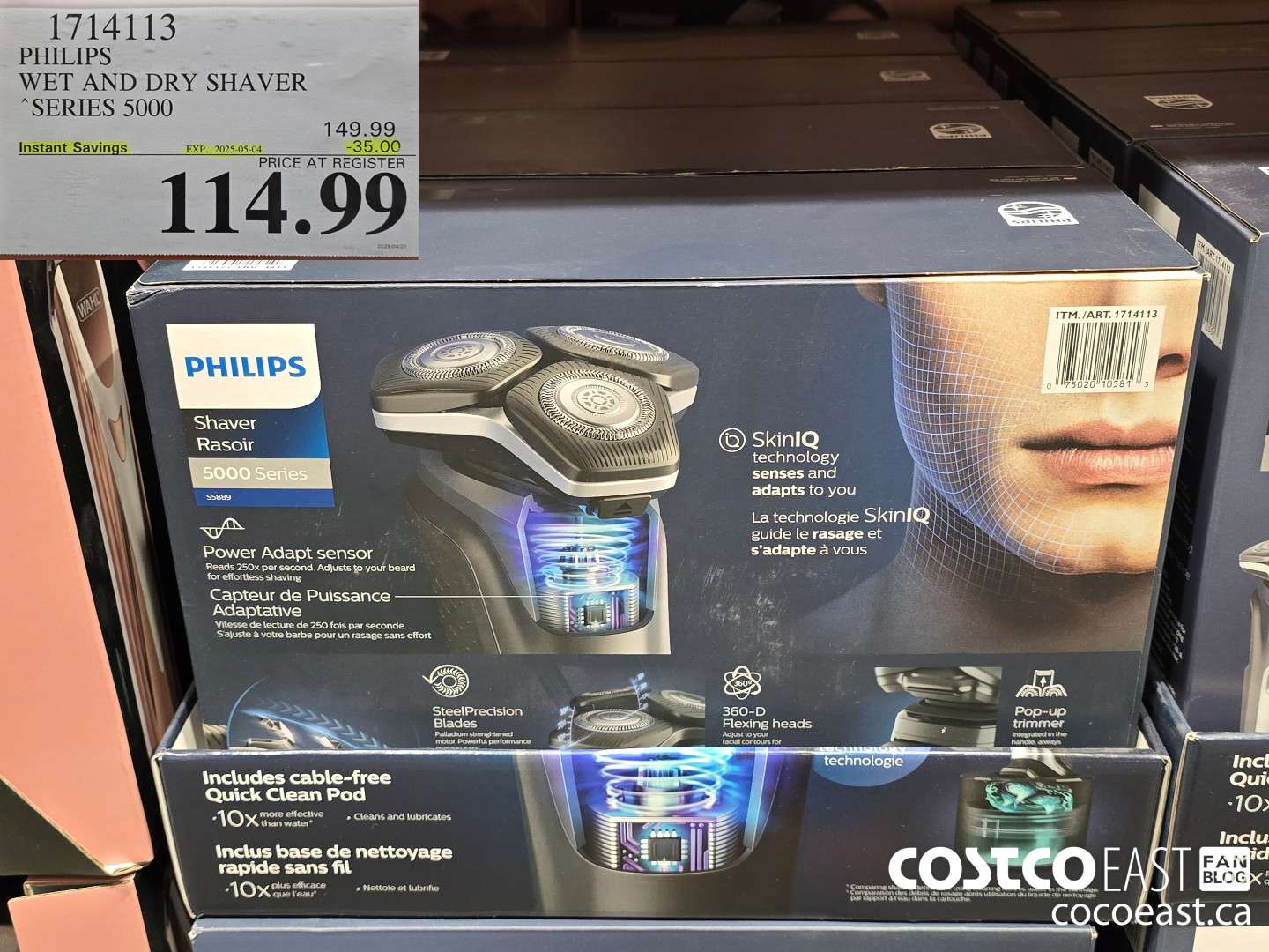 1714113 PHILIPS WET AND DRY SHAVER SERIES 5000 ($35.00 INSTANT SAVINGS EXPIRES ON 2025-05-04) $114.99