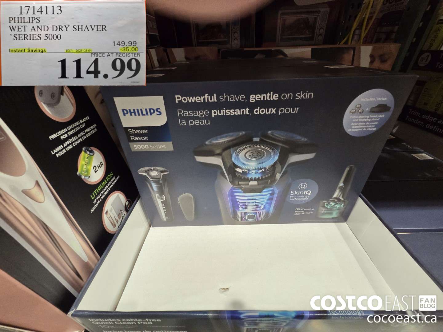 1714113 PHILIPS WET AND DRY SHAVER SERIES 5000 ($35.00 INSTANT SAVINGS EXPIRES ON 2025-05-04) $114.99