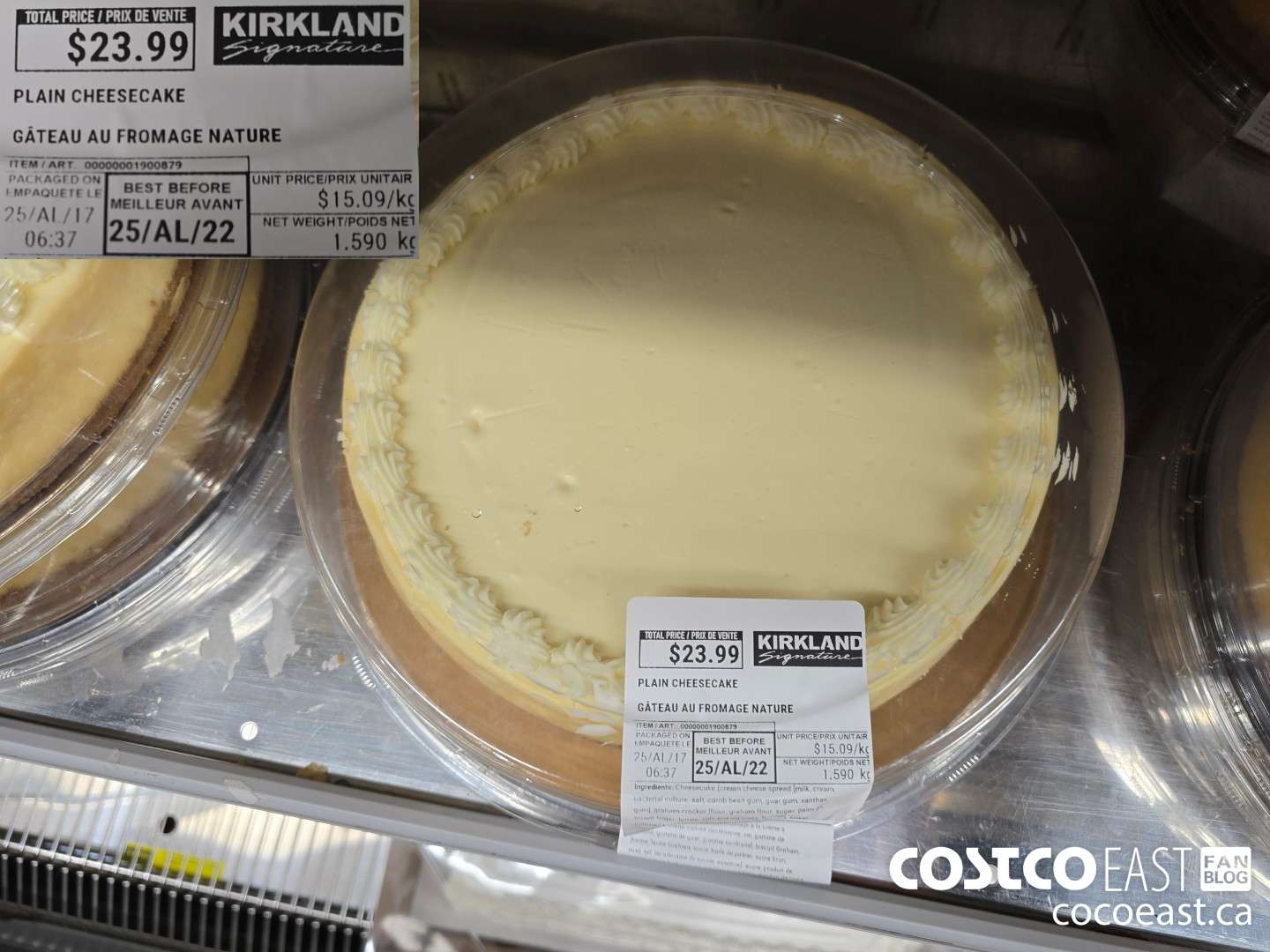 1900879 PLAIN CHEESECAKE $23.99