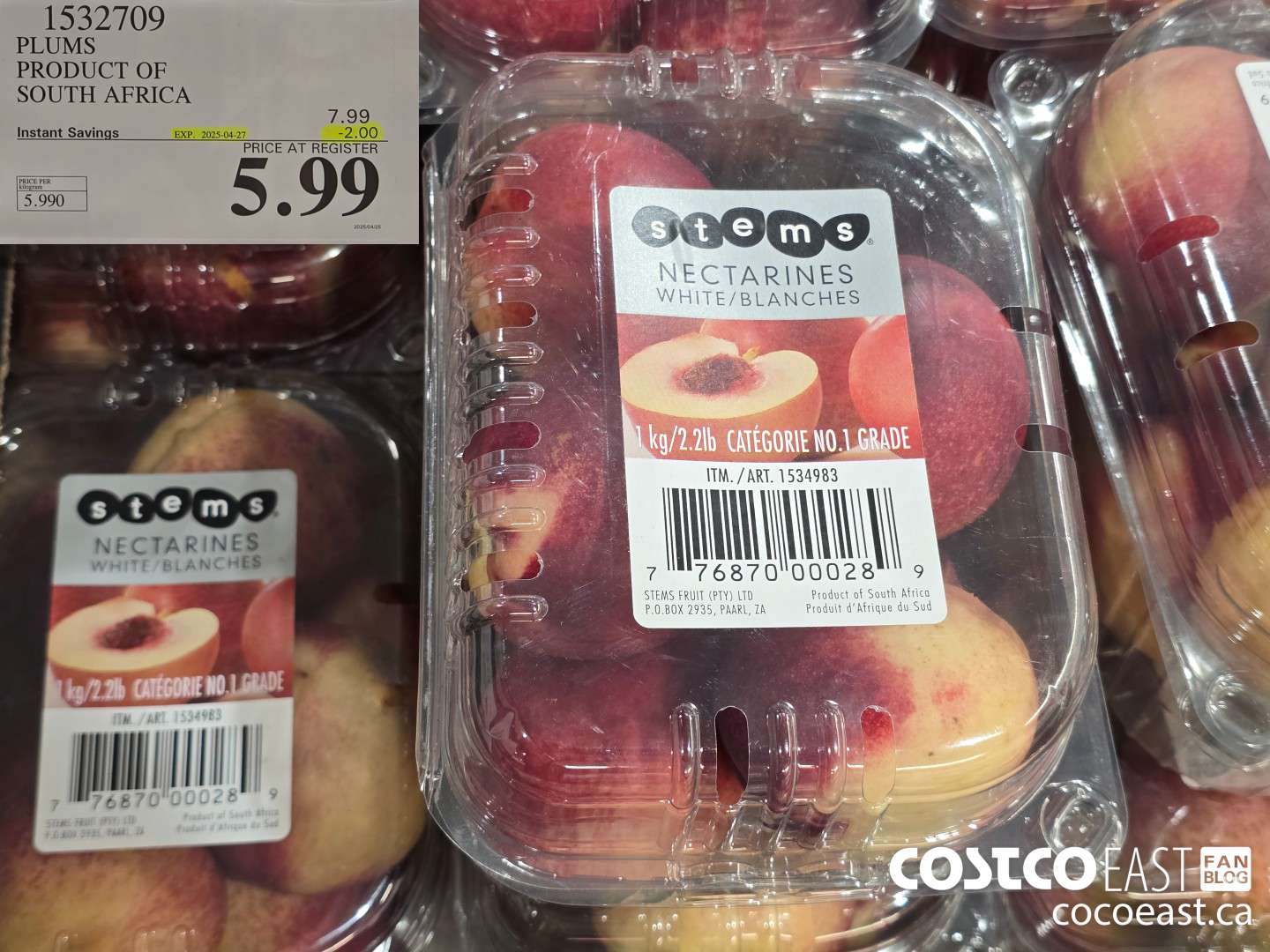 1532709 PLUMS PRODUCT OF SOUTH AFRICA ($2.00 INSTANT SAVINGS EXPIRES ON 2025-04-27) $5.99