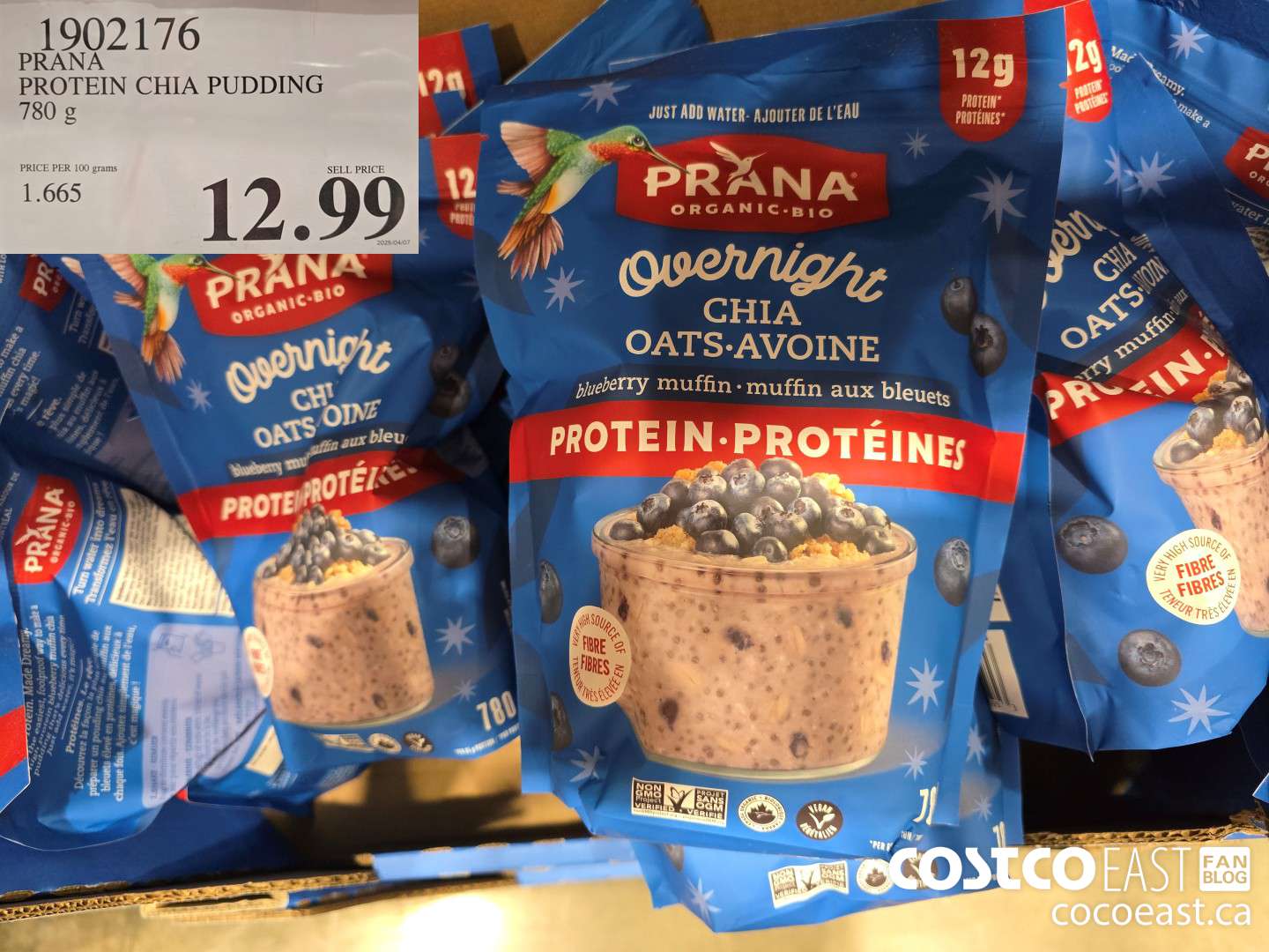 1902176 PRANA PROTEIN CHIA PUDDING 780 g $12.99