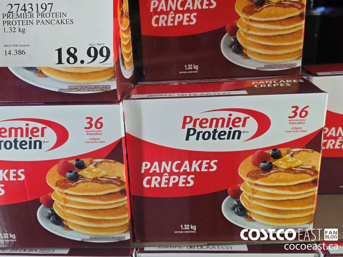 2743197 PREMIER PROTEIN PROTEIN PANCAKES 1.32 KG $18.99