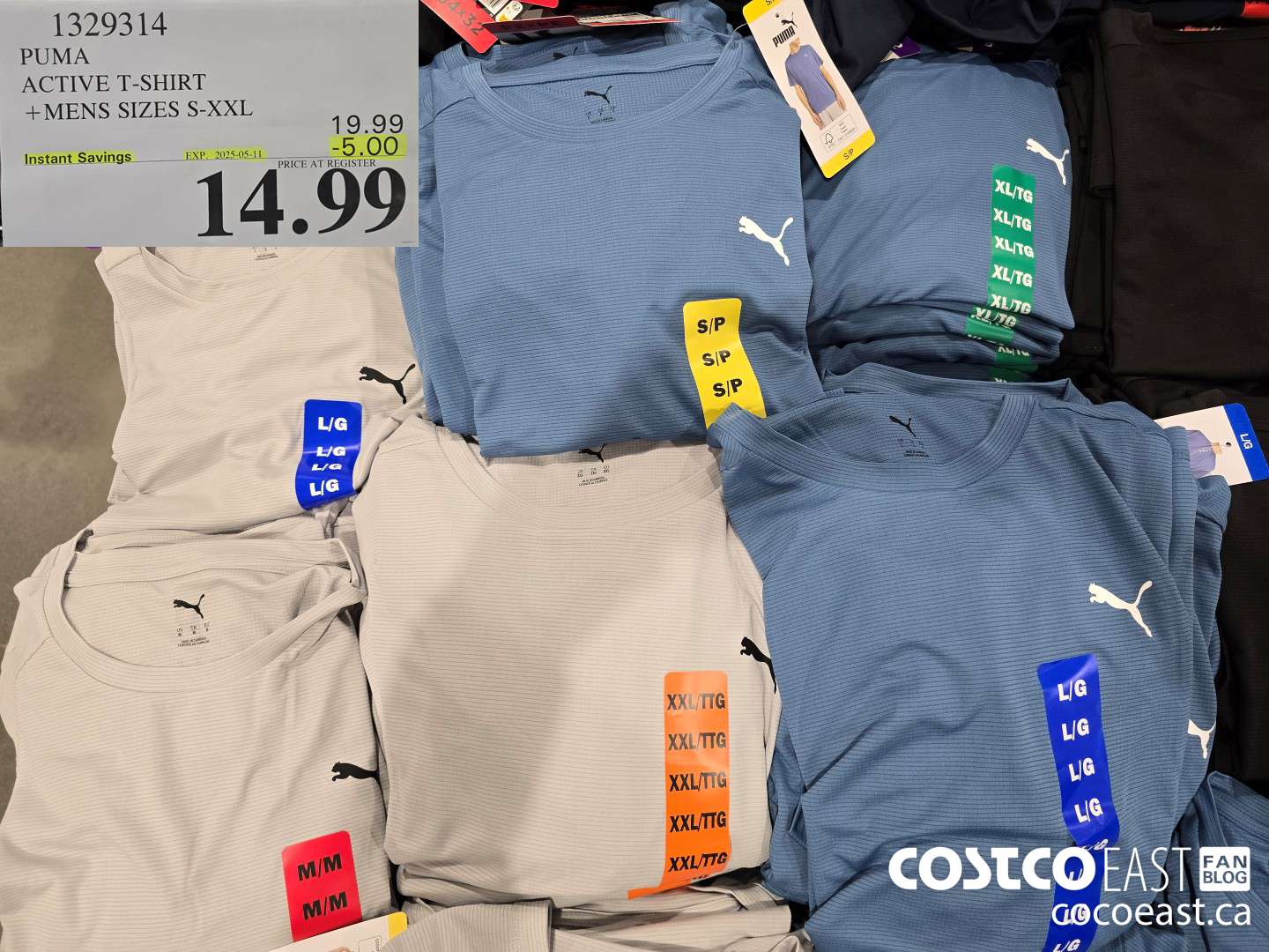 1329314 PUMA ACTIVE T-SHIRT + MENS SIZES S-XXL ($5.00 INSTANT SAVINGS EXPIRES ON 2025-05-11) $14.99