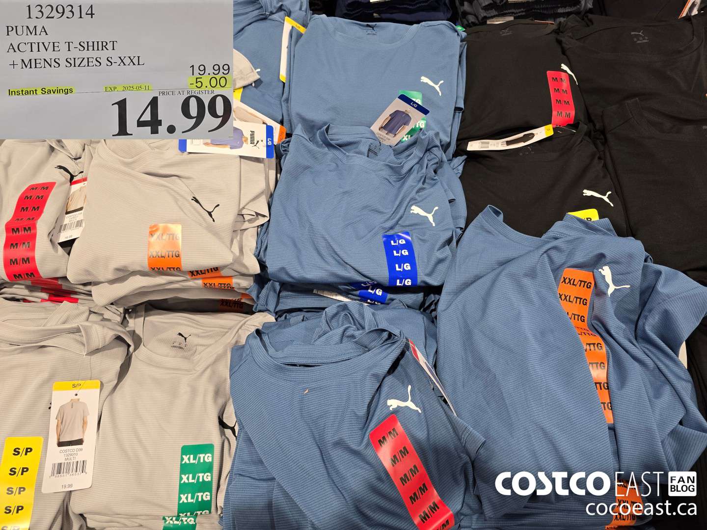 1329314 PUMA ACTIVE T-SHIRT + MENS SIZES S-XXL ($5.00 INSTANT SAVINGS EXPIRES ON 2025-05-11) $14.99