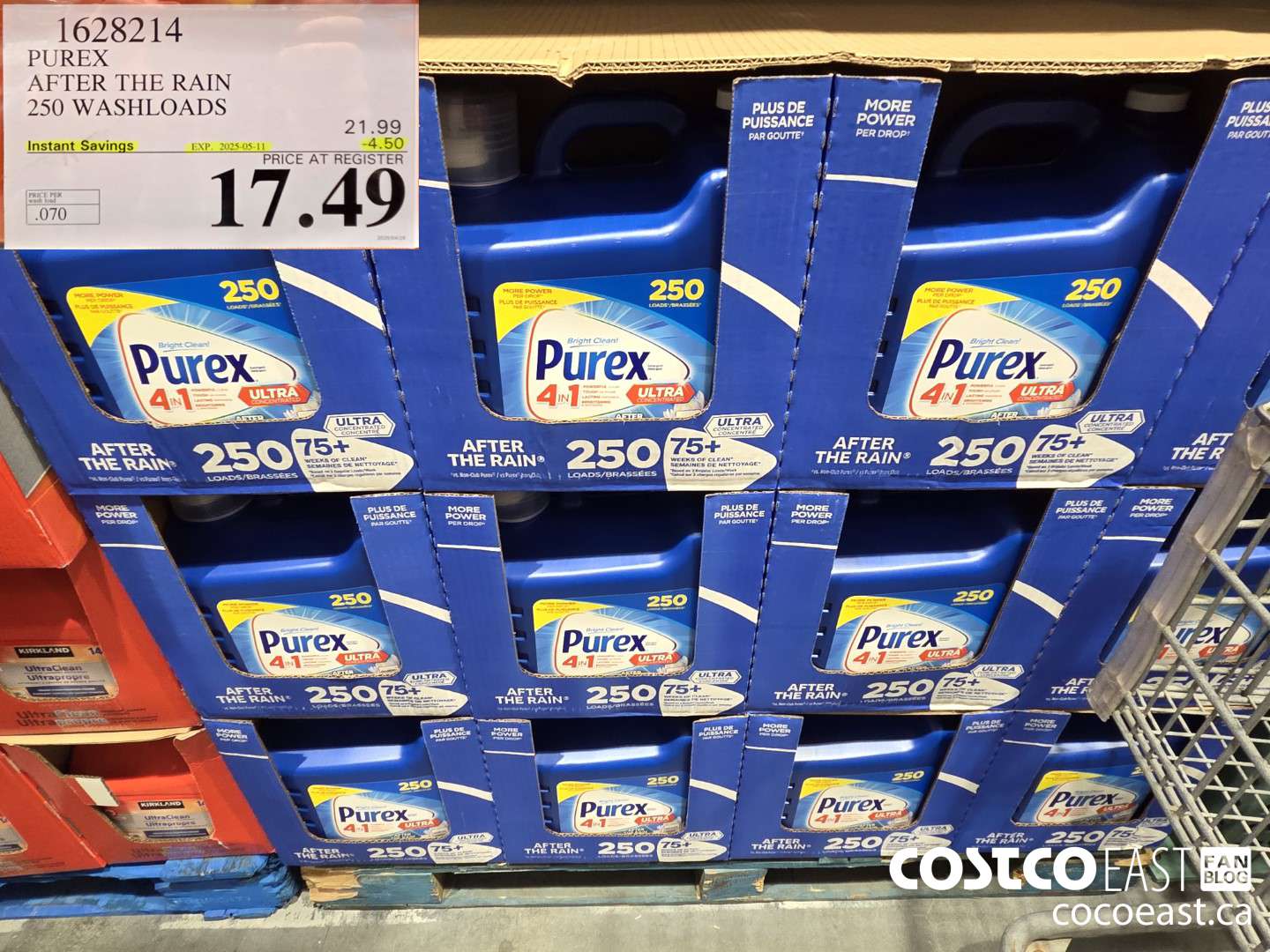 1628214 PUREX AFTER THE RAIN 250 washloads ($4.50 INSTANT SAVINGS EXPIRES ON 2025-05-11) $17.49