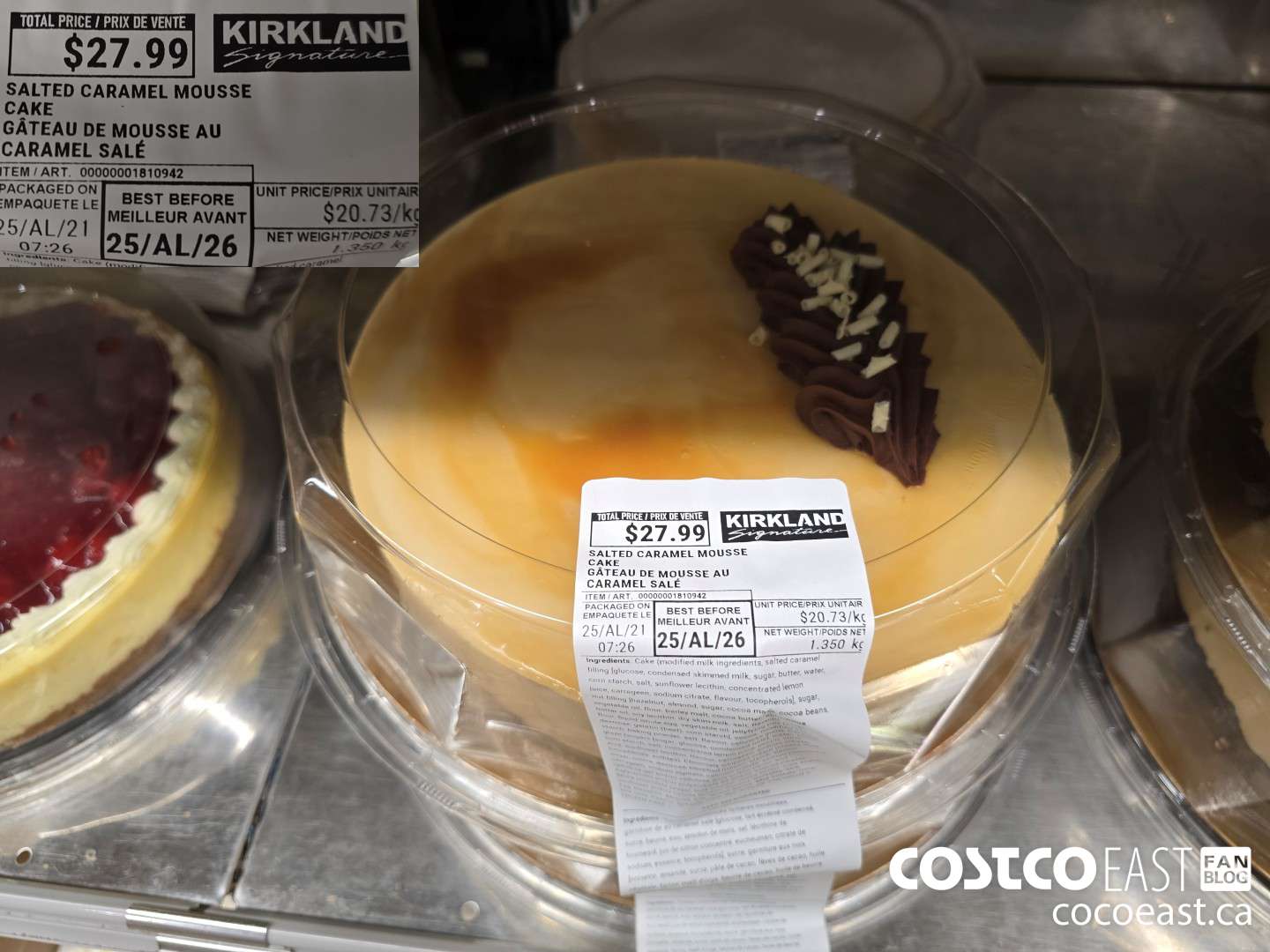 1810942 SALTED CARAMEL MOUSSE CAKE $27.99