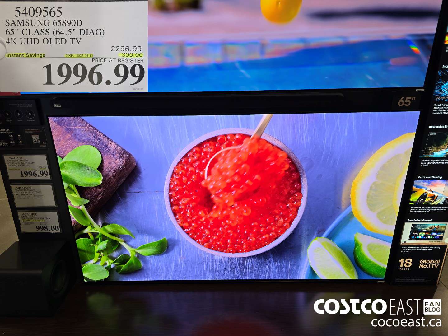 5409565 SAMSUNG 65S90D 65