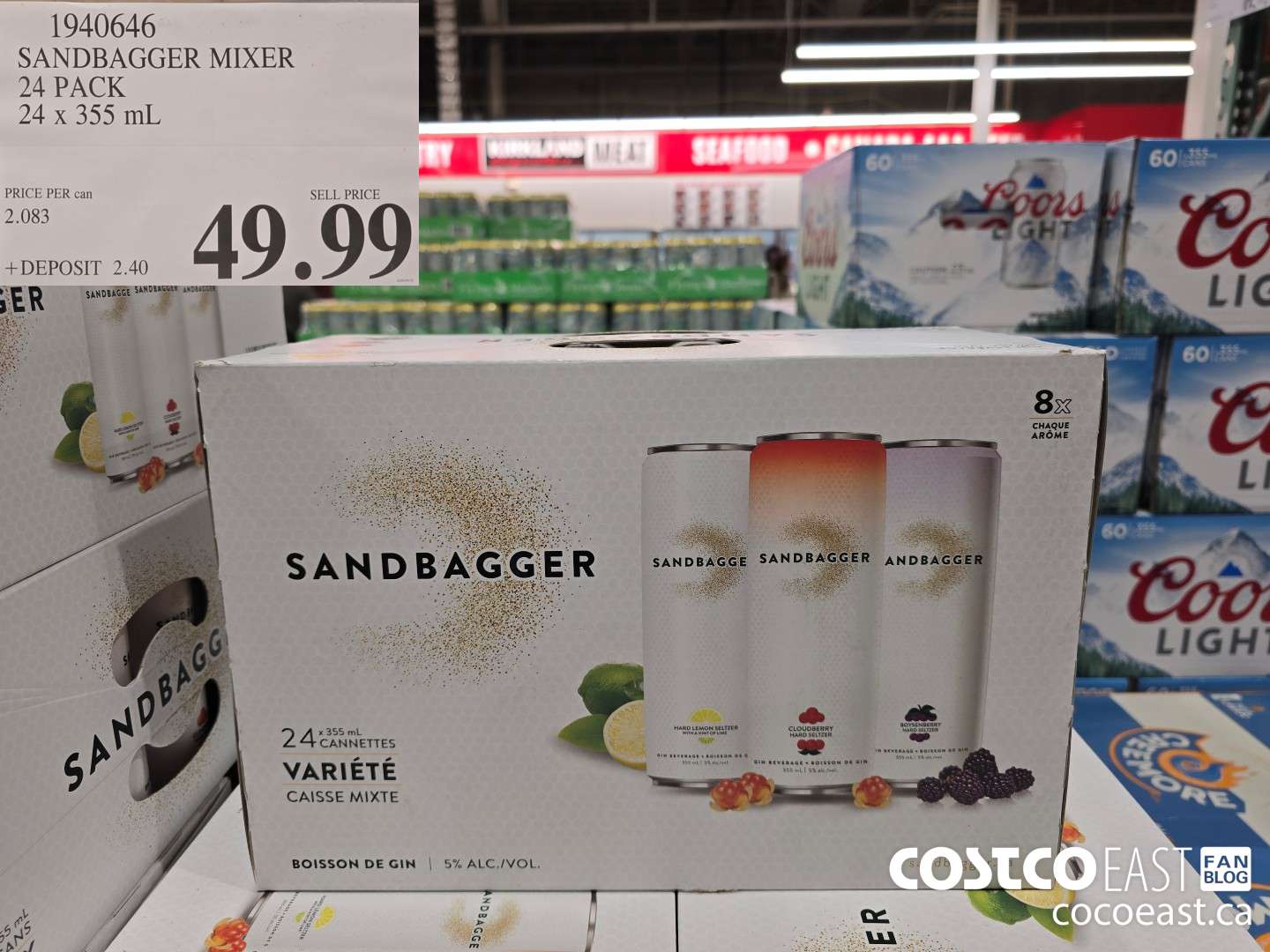 1940646 SANDBAGGER MIXER 24 PACK 24 X 355 ML $49.99