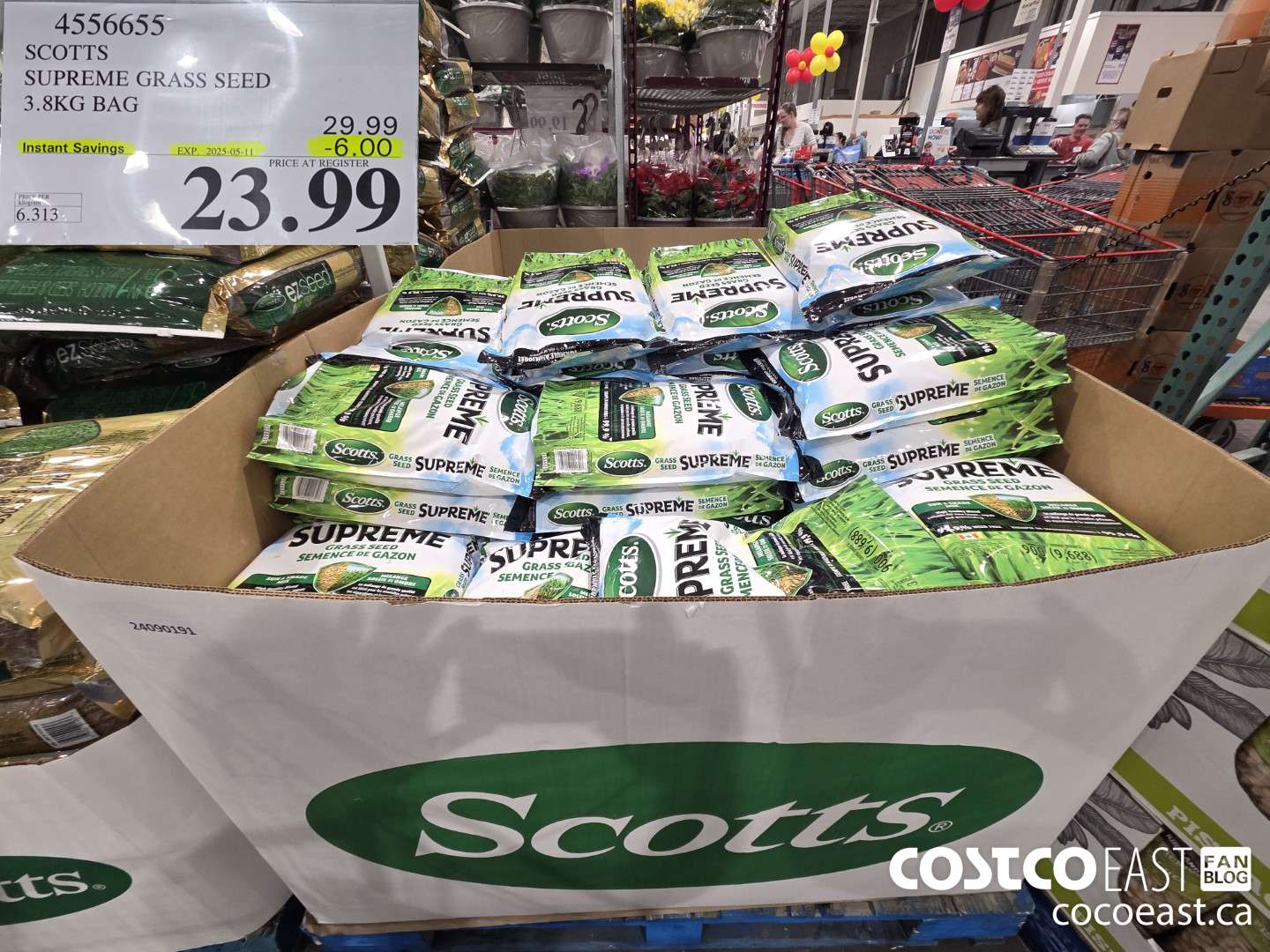 4556655 SCOTTS SUPREME GRASS SEED 3.8KG BAG ($6.00 INSTANT SAVINGS EXPIRES ON 2025-05-11) $23.99