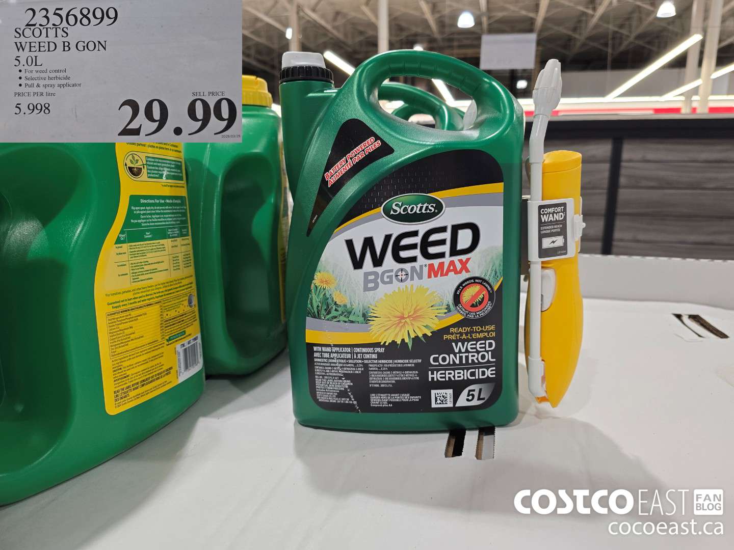 2356899 SCOTTS WEED B GON 5.0 L $29.99