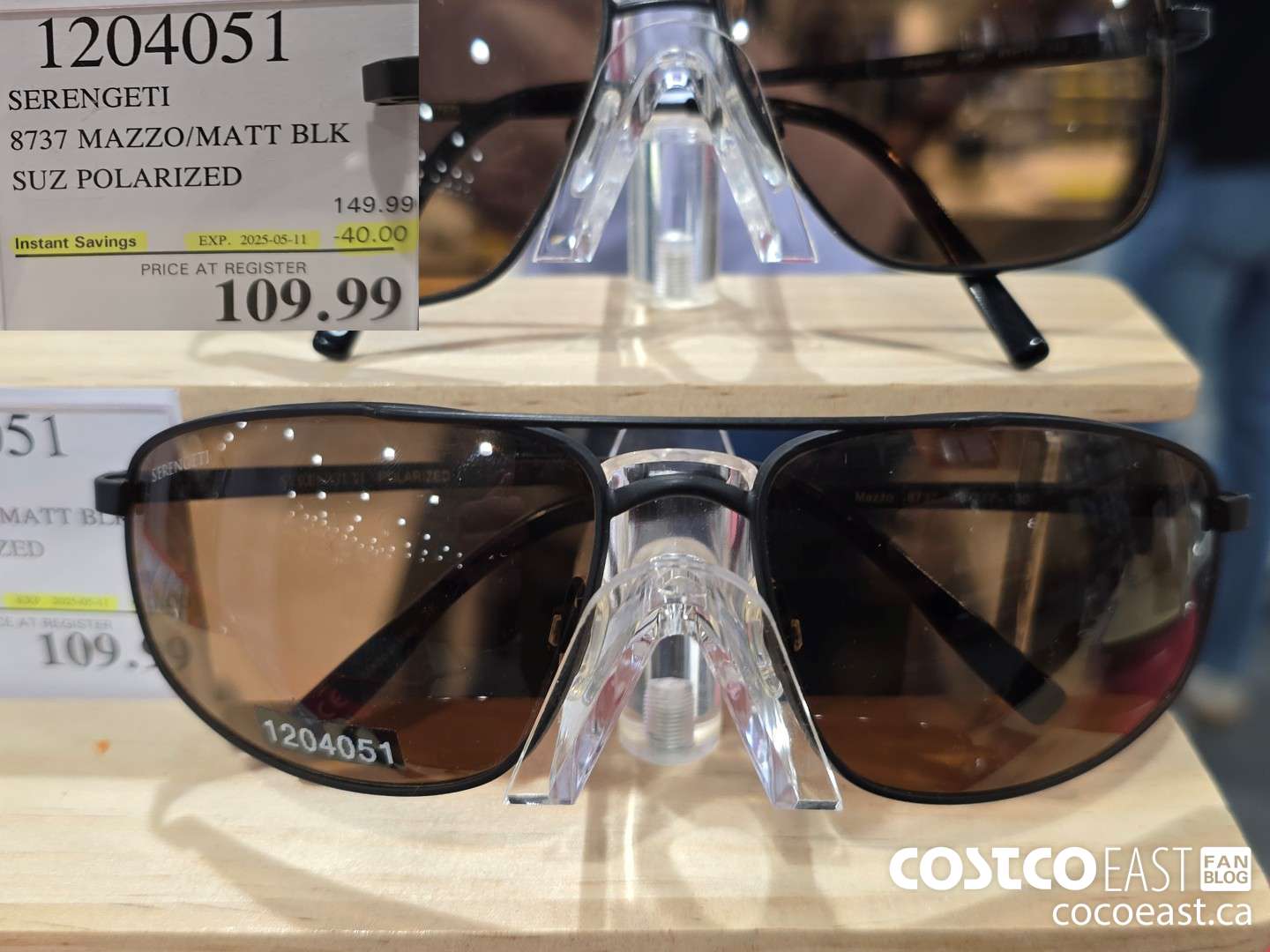 1204051 SERENGETI 8737 MAZZO/MATT BLK SUZ ($40.00 INSTANT SAVINGS EXPIRES ON 2025-05-11) $109.99