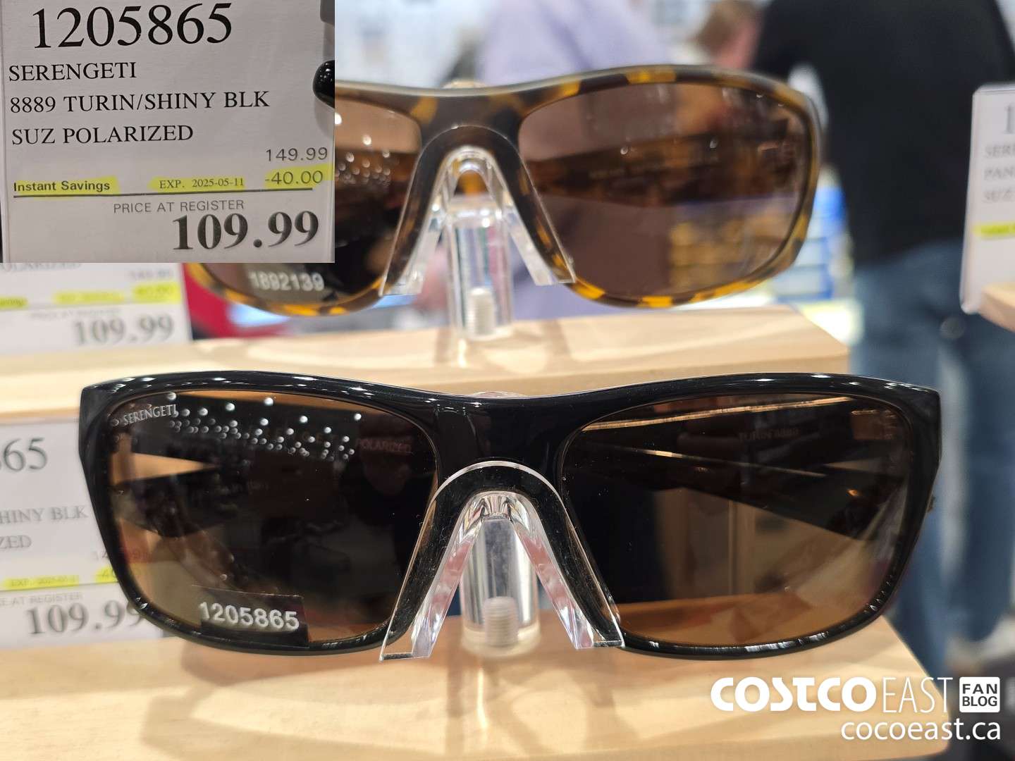 1205865 SERENGETI 8889 TURIN/SHINY BLK SUZ ($40.00 INSTANT SAVINGS EXPIRES ON 2025-05-11) $109.99