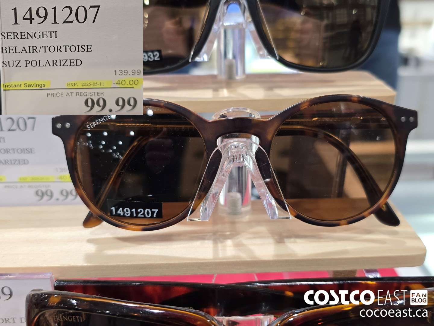 1491207 SERENGETI BELAIR/TORTOISE SUZ POLARIZED ($40.00 INSTANT SAVINGS EXPIRES ON 2025-05-11) $99.99