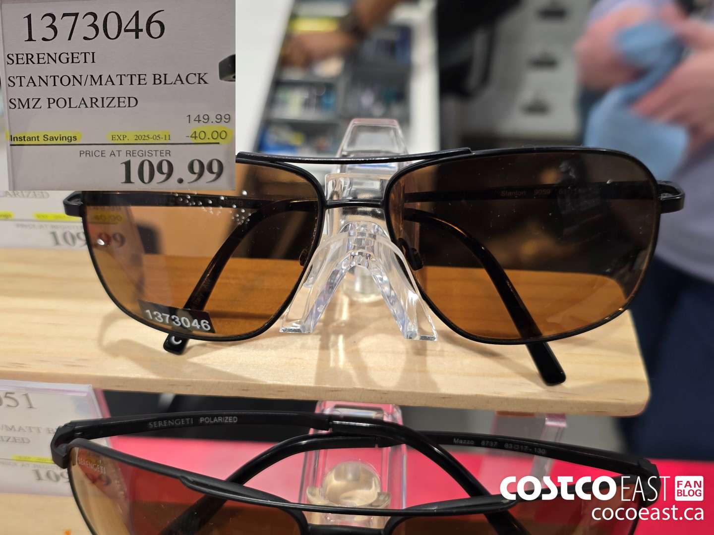 1373046 SERENGETI STANTON/MATTE BLACK SMZ ($40.00 INSTANT SAVINGS EXPIRES ON 2025-05-11) $109.99