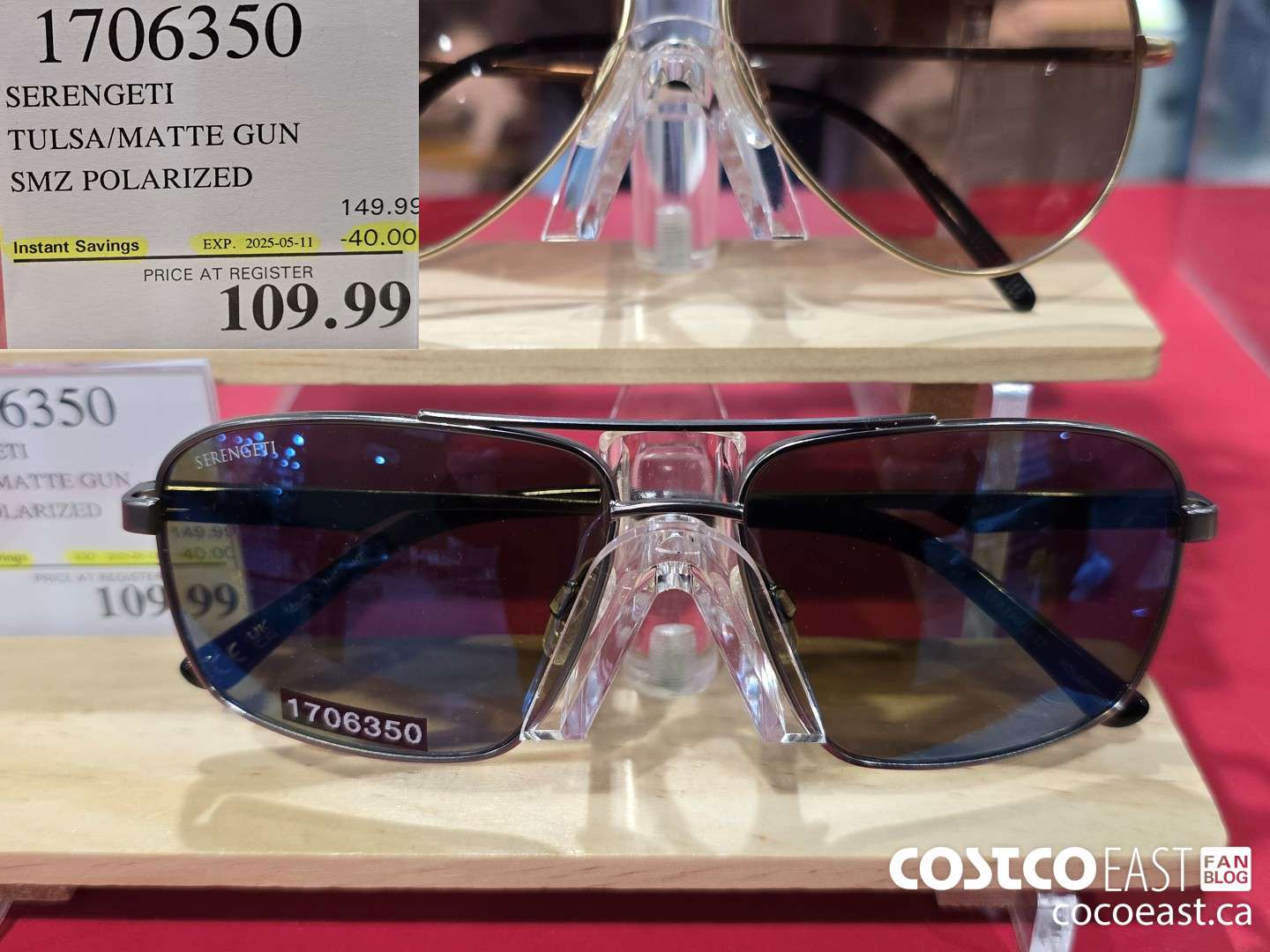 1706350 SERENGETI TULSA/MATTE GUN SMZ ($40.00 INSTANT SAVINGS EXPIRES ON 2025-05-11) $109.99