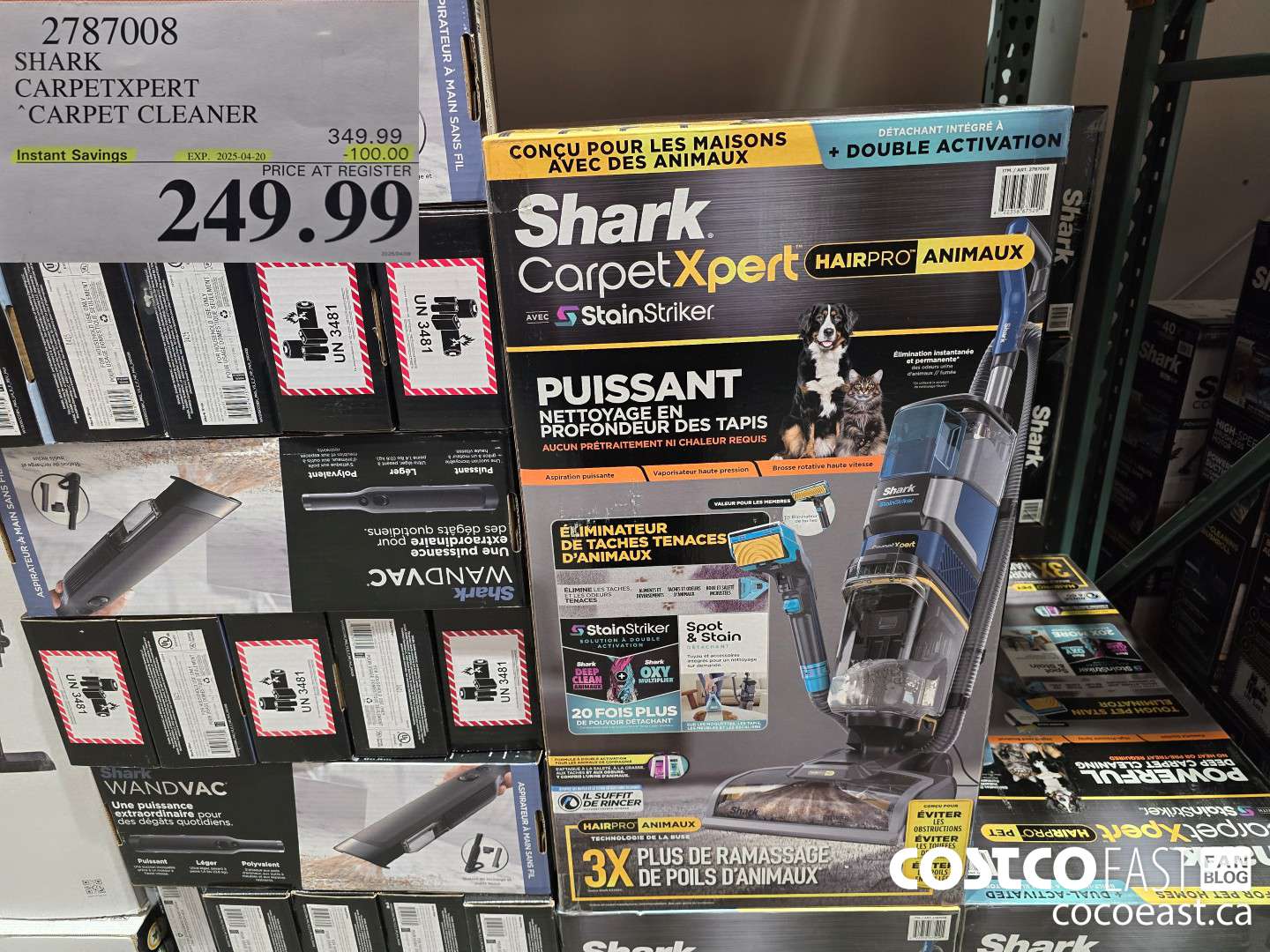 2787008 SHARK CARPETXPERT “CARPET CLEANER ($100.00 INSTANT SAVINGS EXPIRES ON 2025-04-20) $249.99