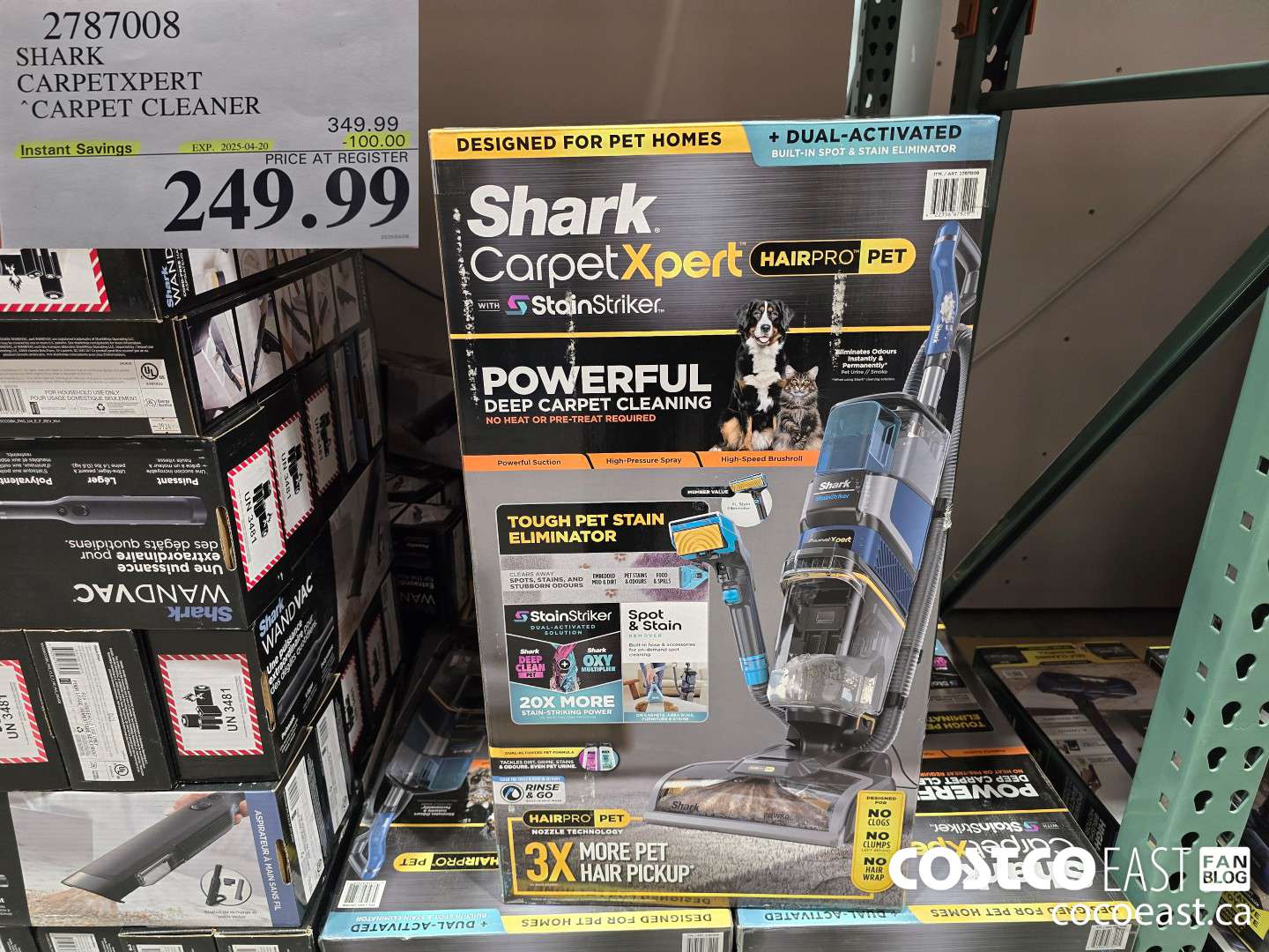 2787008 SHARK CARPETXPERT “CARPET CLEANER ($100.00 INSTANT SAVINGS EXPIRES ON 2025-04-20) $249.99