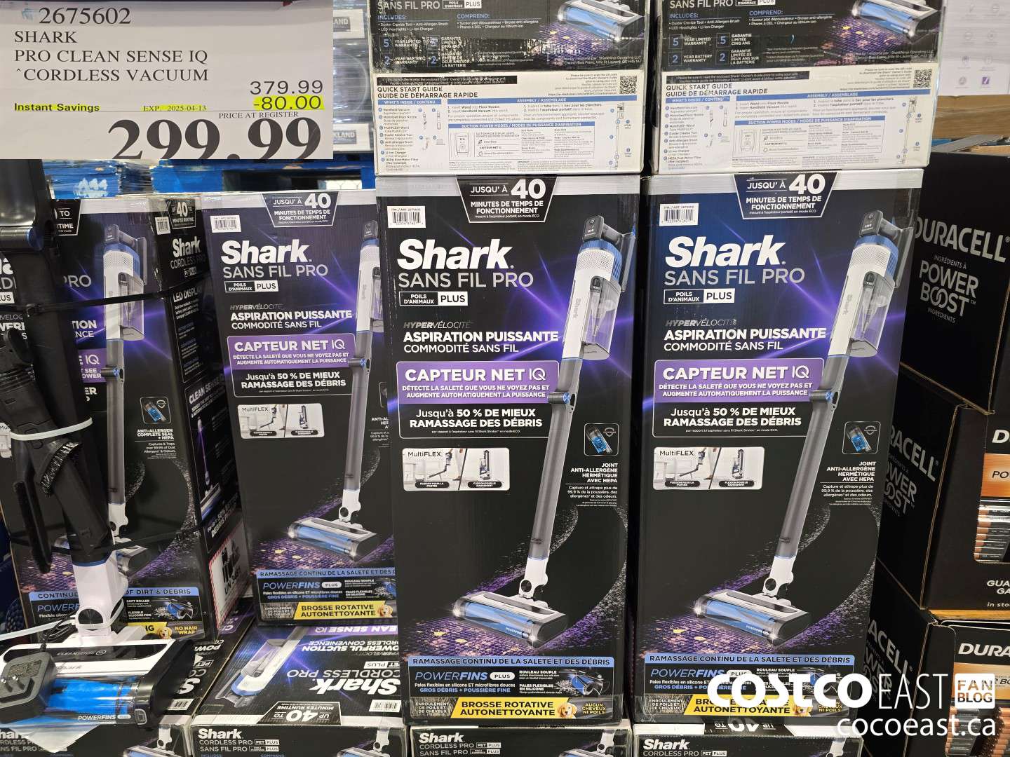 2675602 SHARK PRO CLEAN SENSE IQ CORDLESS VACUUM ($80.00 INSTANT SAVINGS EXPIRES ON 2025-04-13) $299.99