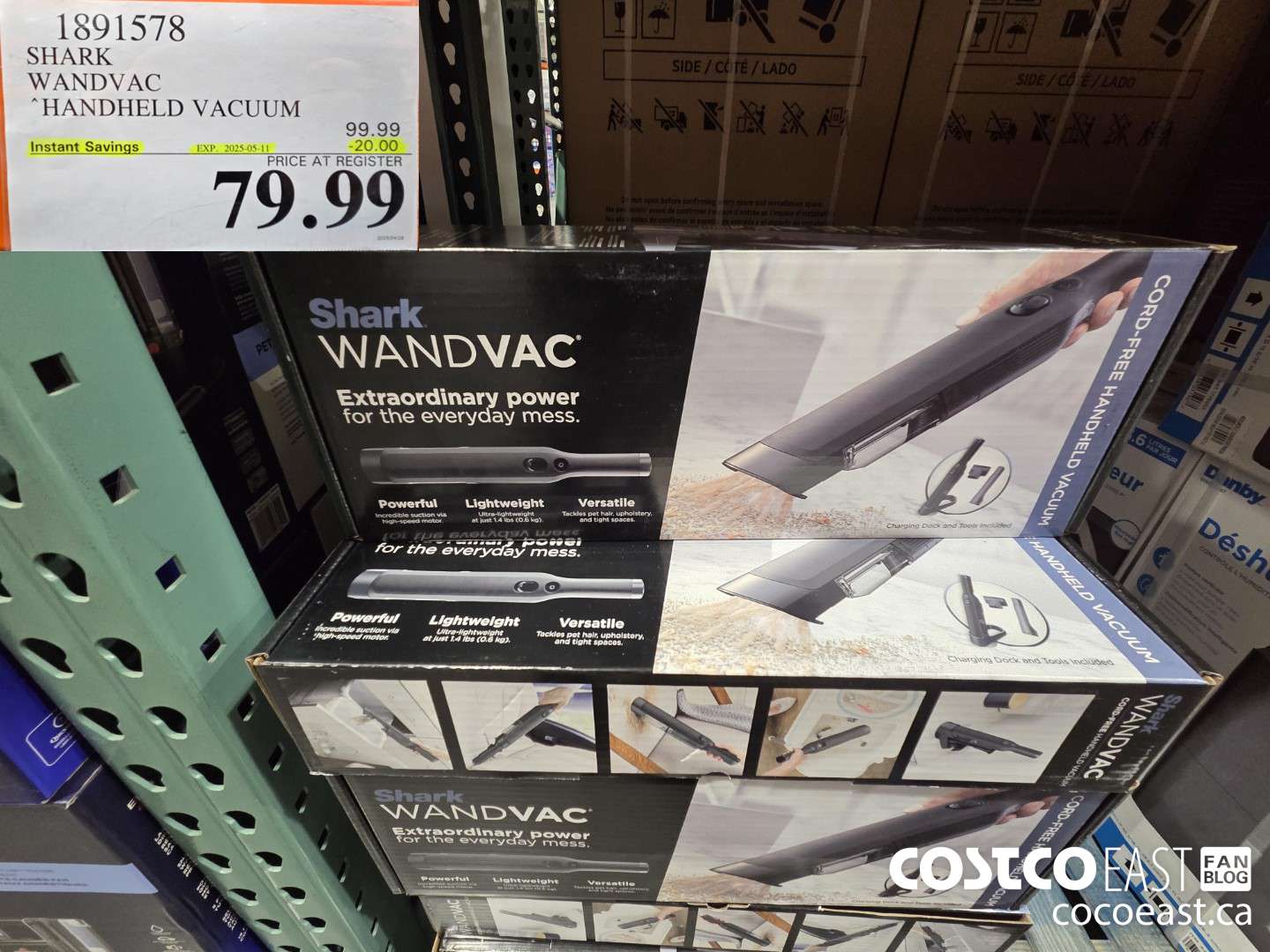 1891578 SHARK WANDVAC HANDHELD VACUUM ($20.00 INSTANT SAVINGS EXPIRES ON 2025-05-11) $79.99