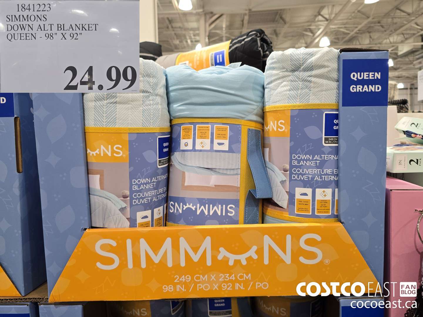 1841223 SIMMONS DOWN ALT BLANKET QUEEN 98