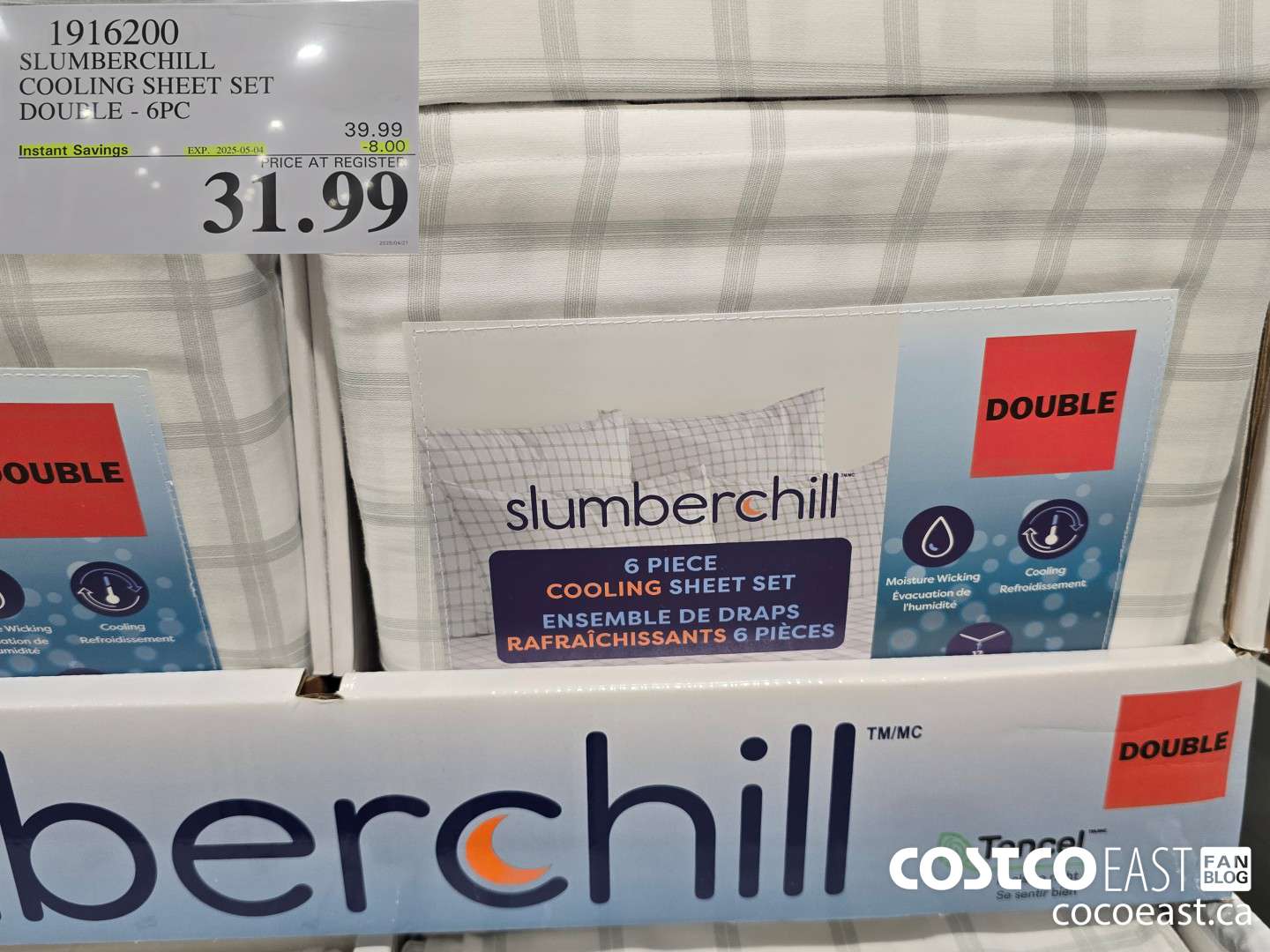 1916200 SLUMBERCHILL COOLING SHEET SET DOUBLE - 6PC ($8.00 INSTANT SAVINGS EXPIRES ON 2025-05-04) $31.99