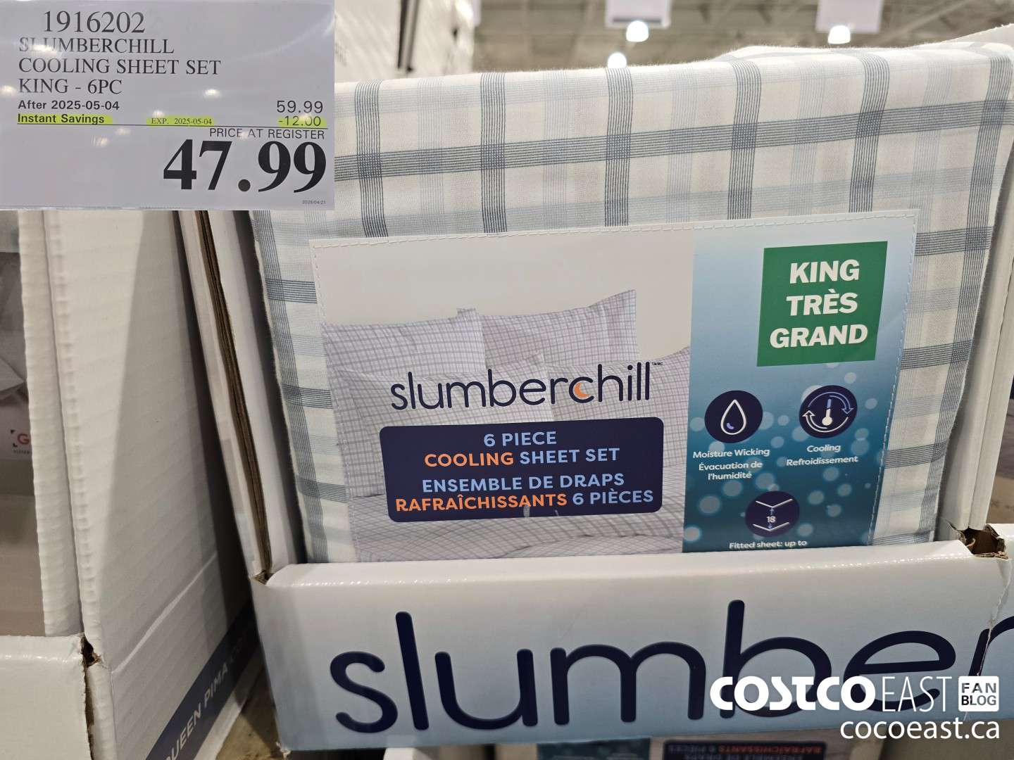 1916202 SLUMBERCHILL COOLING SHEET SET KING - 6PC ($12.00 INSTANT SAVINGS EXPIRES ON 2025-05-04) $47.99
