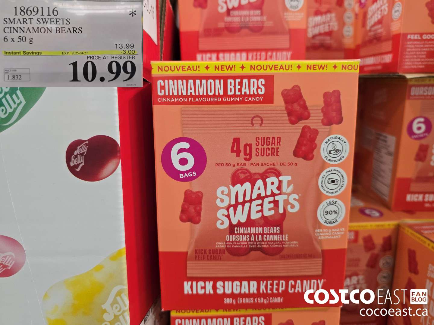 1869116 SMART SWEETS CINNAMON BEARS 6 x 50 G ($3.00 INSTANT SAVINGS EXPIRES ON 2025-04-27) $10.99
