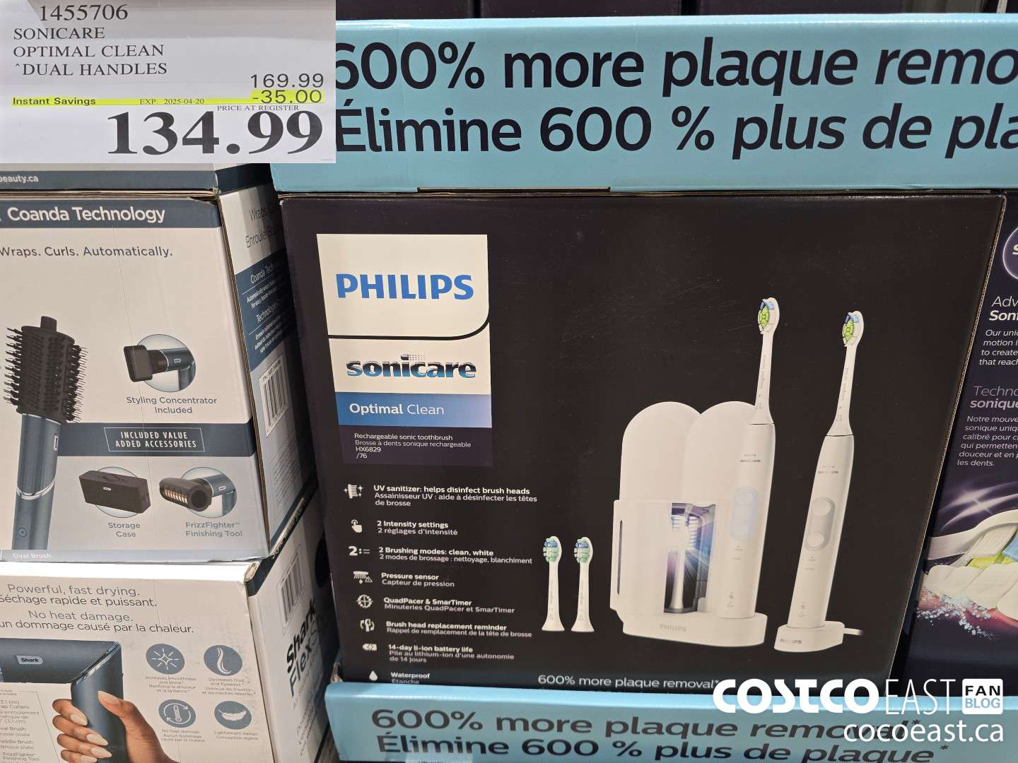 1455706 SONICARE OPTIMAL CLEAN DUAL HANDLES ($35.00 INSTANT SAVINGS EXPIRES ON 2024-04-20) $134.99