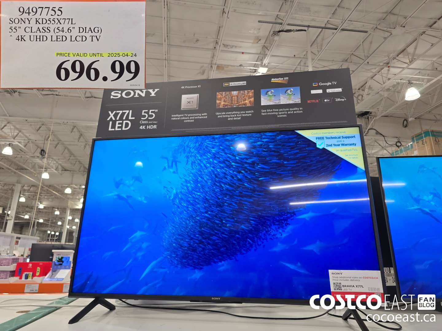 9497755 SONY KD55X77L 55