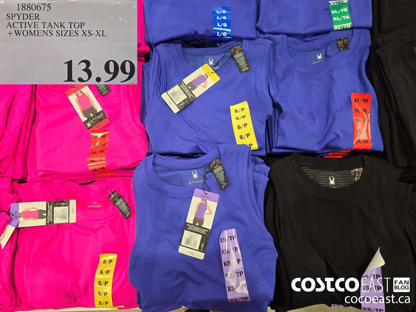 1880675 SPYDER ACTIVE TANK TOP +WOMENS SIZES XS-XL $13.99