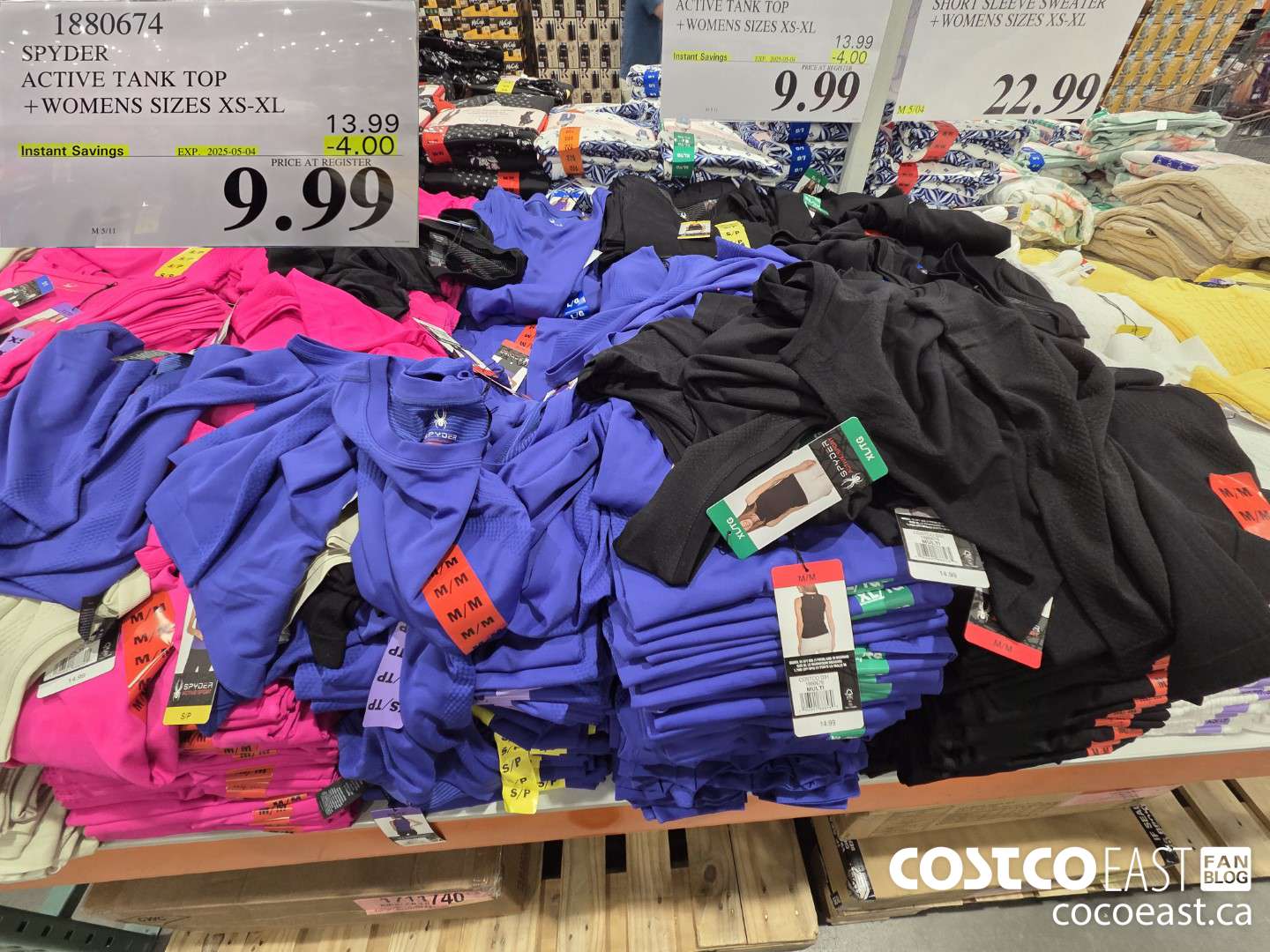 1880674 SPYDER ACTIVE TANK TOP WOMENS SIZES XS-XL  ($4.00 INSTANT SAVINGS EXPIRES ON 2025-05-04) $9.99