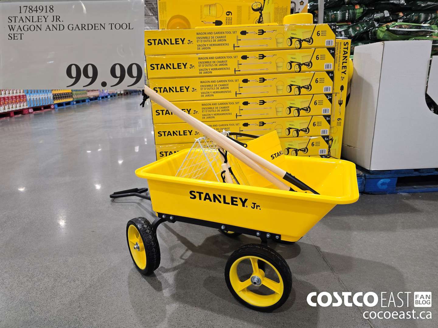 1784918 STANLEY JR. WAGON AND GARDEN TOOL SET $99.99