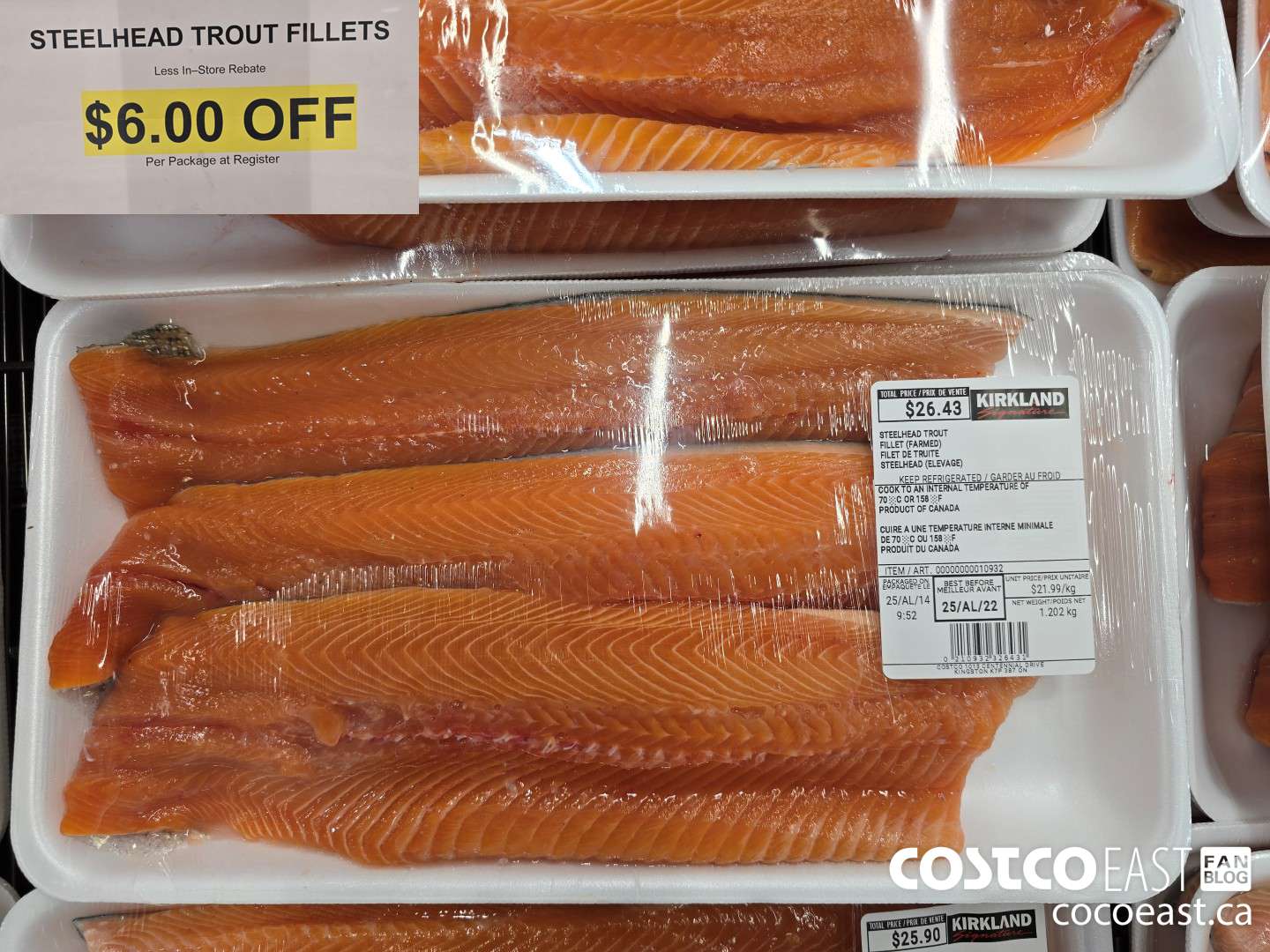 10932 STEELHEAD TROUT FILLETS ($6.00 INSTANT SAVINGS)