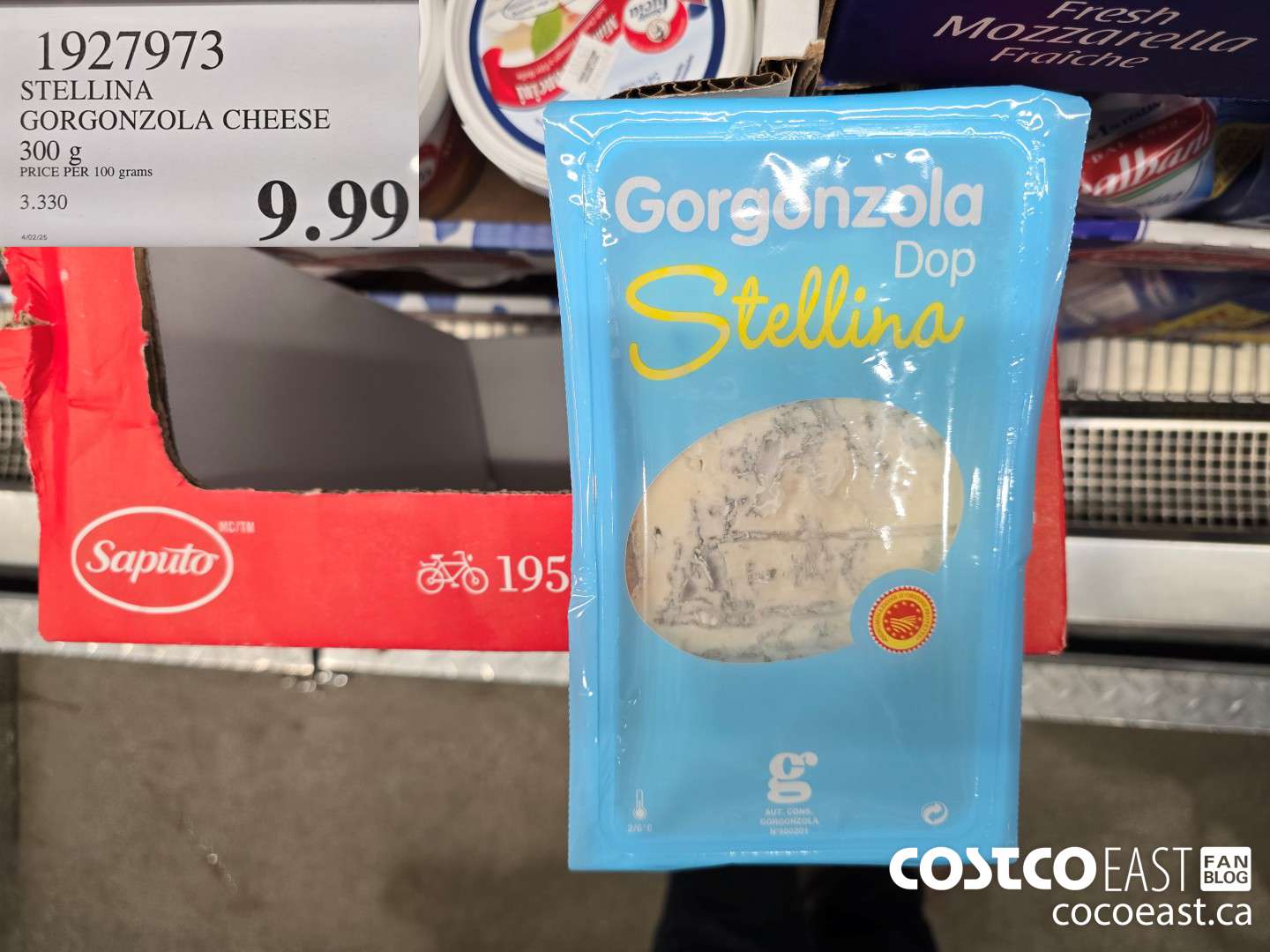 1927973 STELLINA GORGONZOLA CHEESE 300 G $9.99