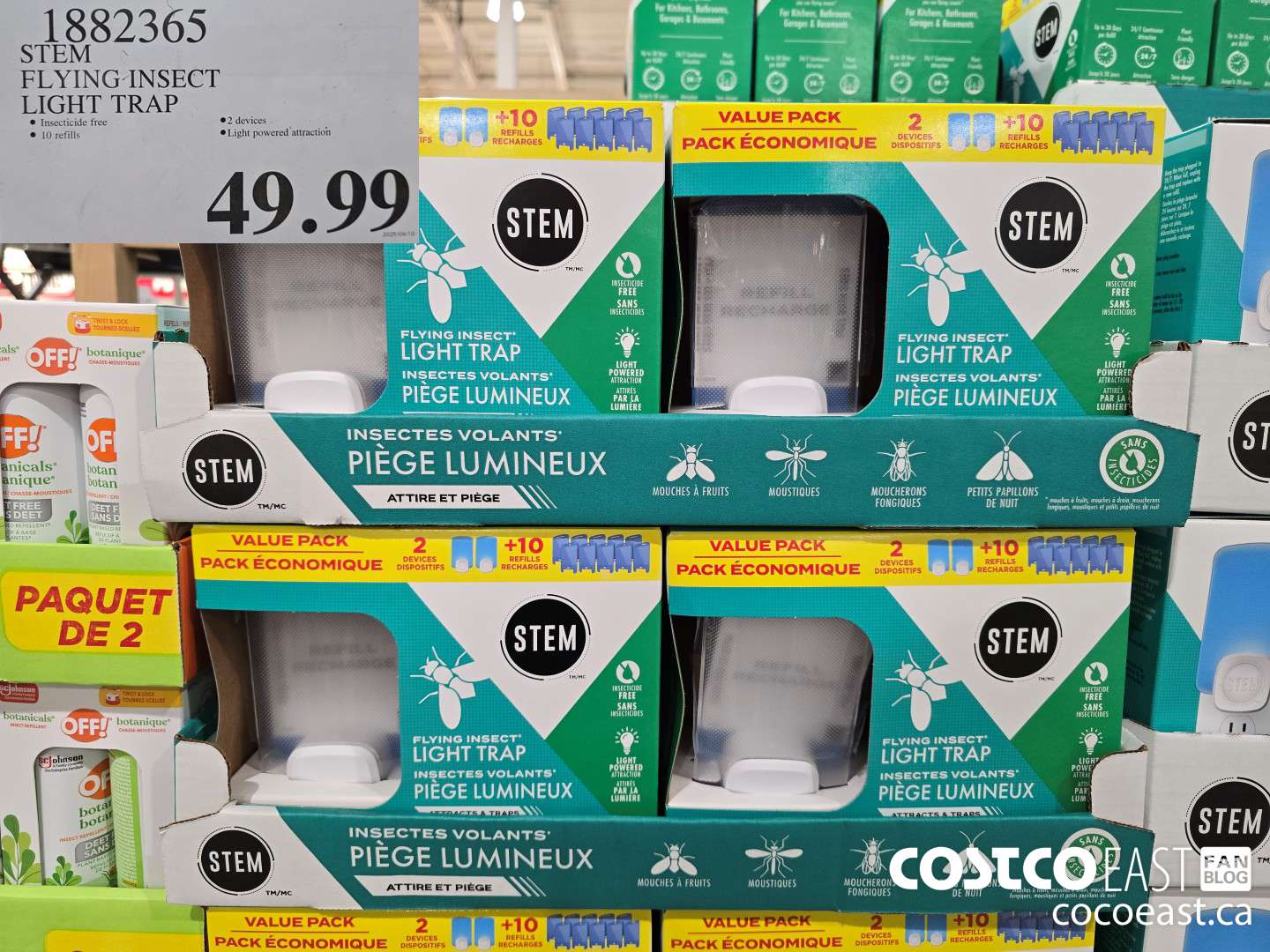 1882365 STEM FLYING INSECT LIGHT TRAP $49.99