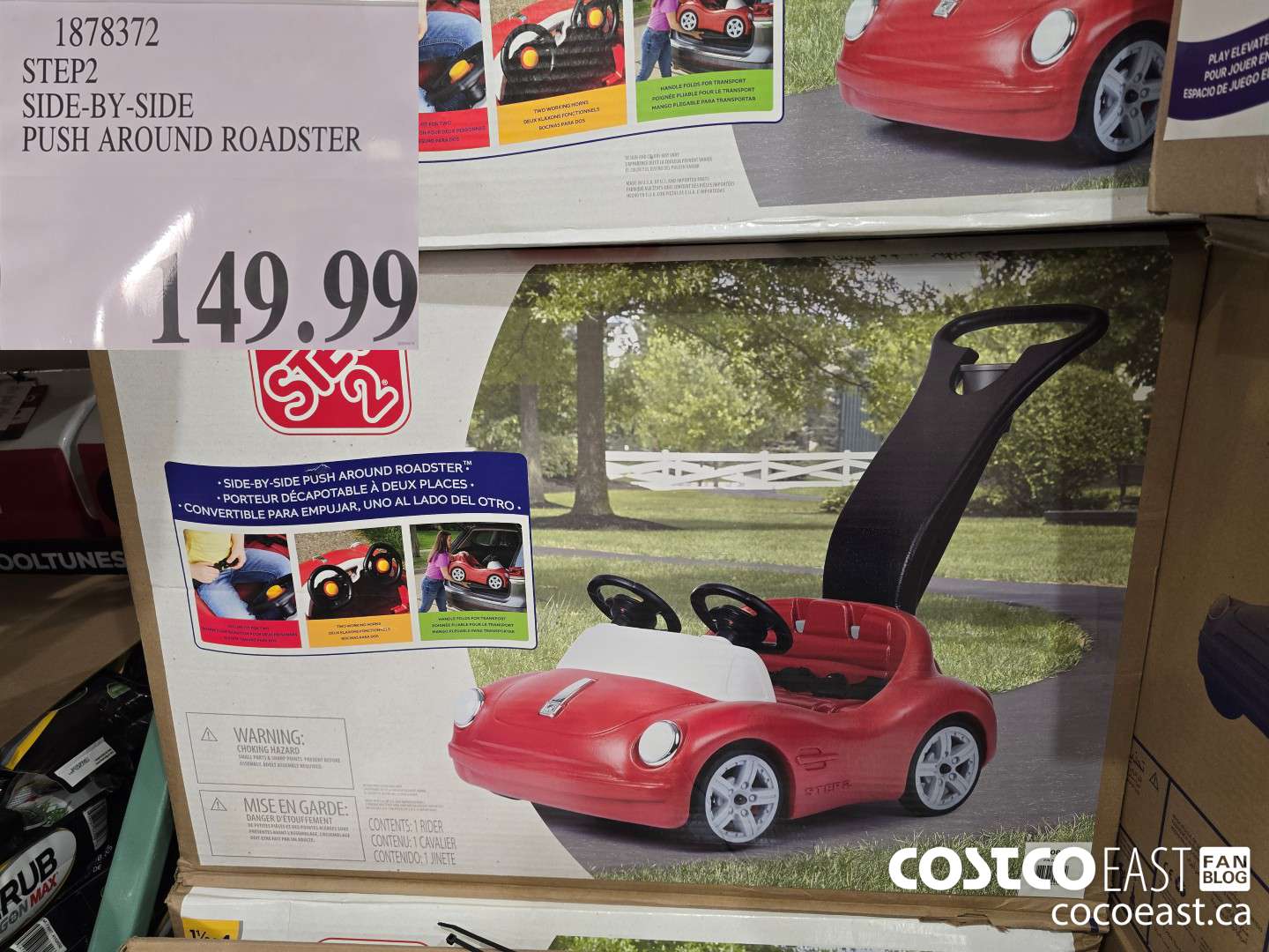 1878372 STEP2 SIDE-BY-SIDE PUSH AROUND ROADSTER $149.99