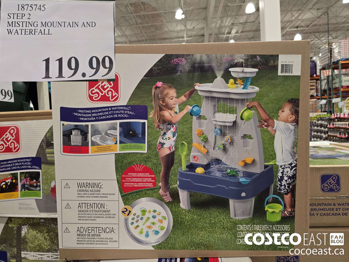 1875745 STEP 2 MISTING MOUNTAIN AND WATERFALL $119.99