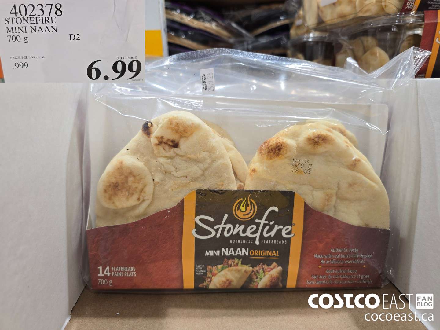 402378 STONEFIRE MINI NAAN 700 g $6.99