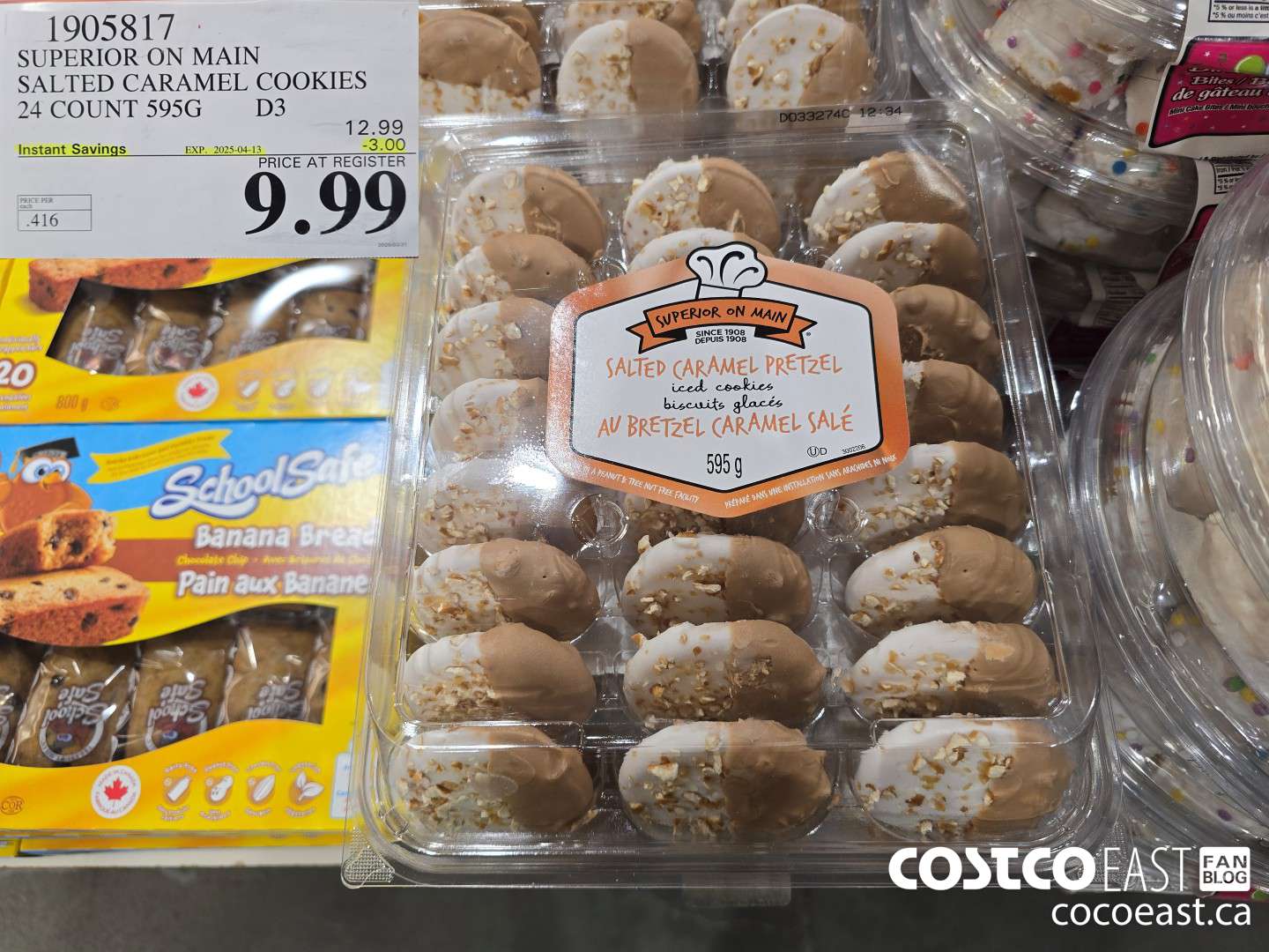 1905817 SUPERIOR ON MAIN SALTED CARAMEL COOKIES 24 COUNT 595G ($3.00 INSTANT SAVINGS EXPIRES ON 2025-04-13) $9.99