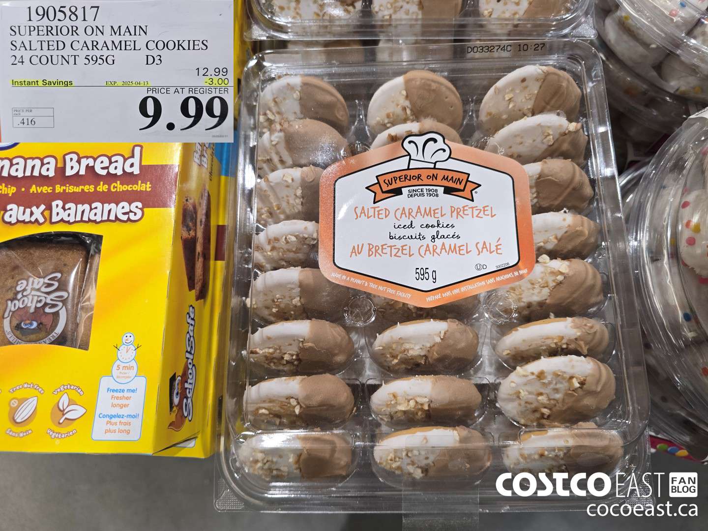 1905817 SUPERIOR ON MAIN SALTED CARAMEL COOKIES 24 COUNT 595G ($3.00 INSTANT SAVINGS EXPIRES ON 2025-04-13) $9.99