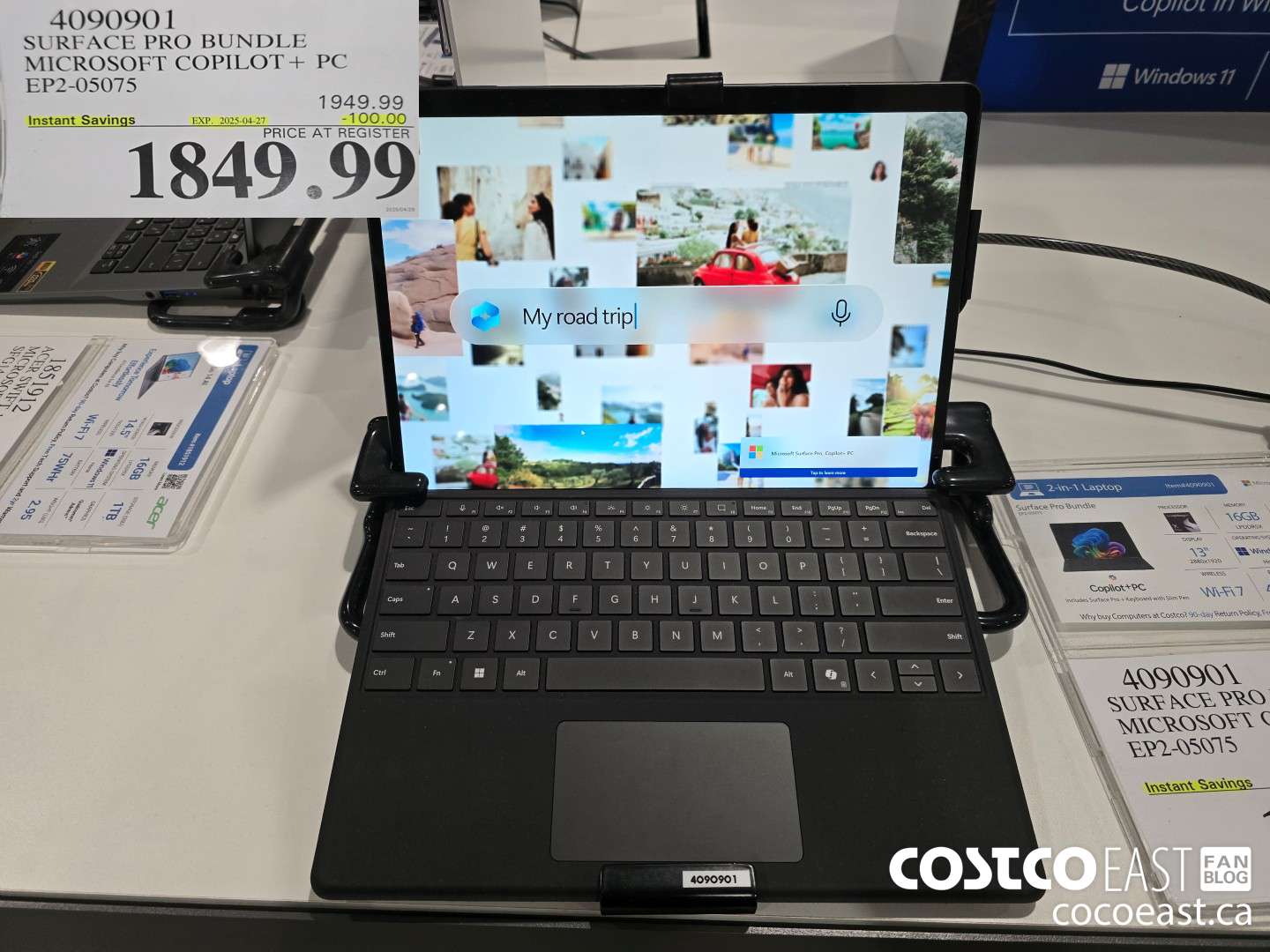 4090901 SURFACE PRO BUNDLE MICROSOFT COPILOT+ PC EP2-05075 ($100.00 INSTANT SAVINGS EXPIRES ON 2025-04-27) $1849.99