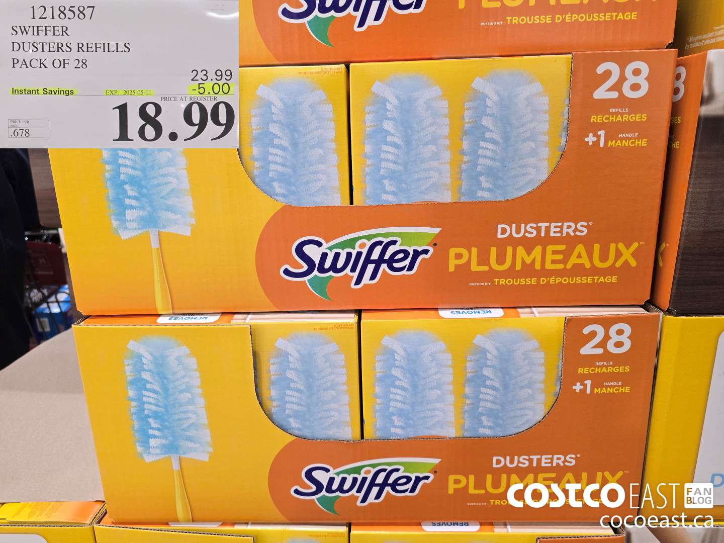 1218587 SWIFFER DUSTERS REFILLS PACK OF 28 ($5.00 INSTANT SAVINGS EXPIRES ON 2025-05-11) $18.99
