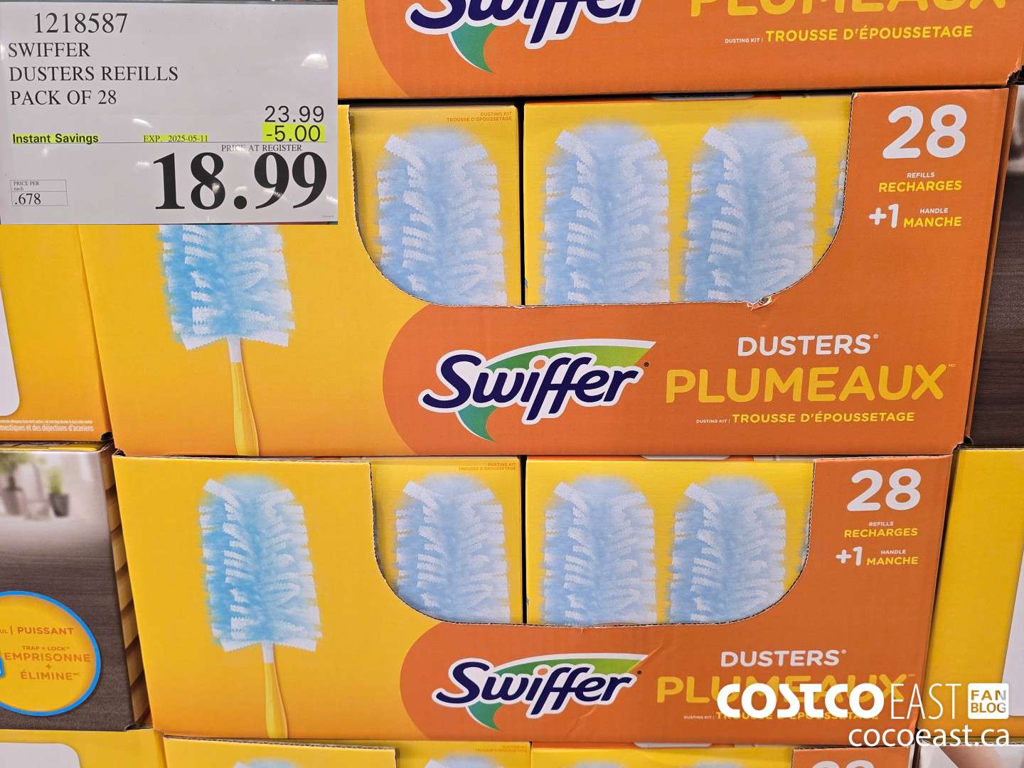 1218587 SWIFFER DUSTERS REFILLS PACK OF 28 ($5.00 INSTANT SAVINGS EXPIRES ON 2025-05-11) $18.99