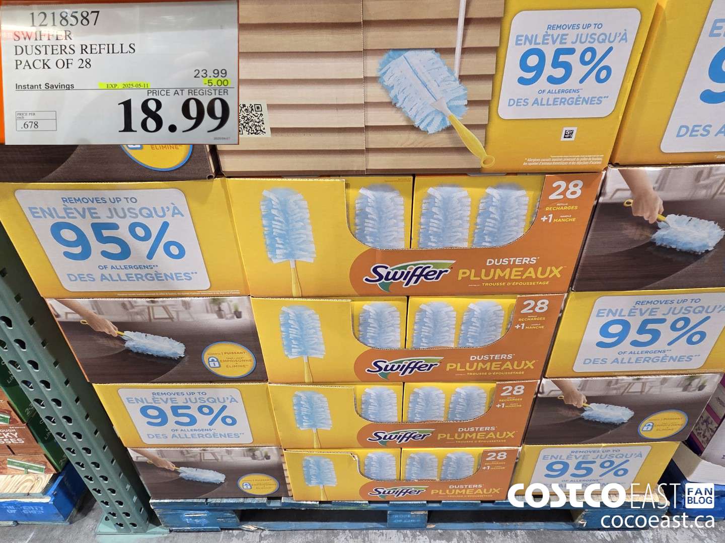 1218587 SWIFFER DUSTERS REFILLS PACK OF 28 ($5.00 INSTANT SAVINGS EXPIRES ON 2025-05-11) $18.99