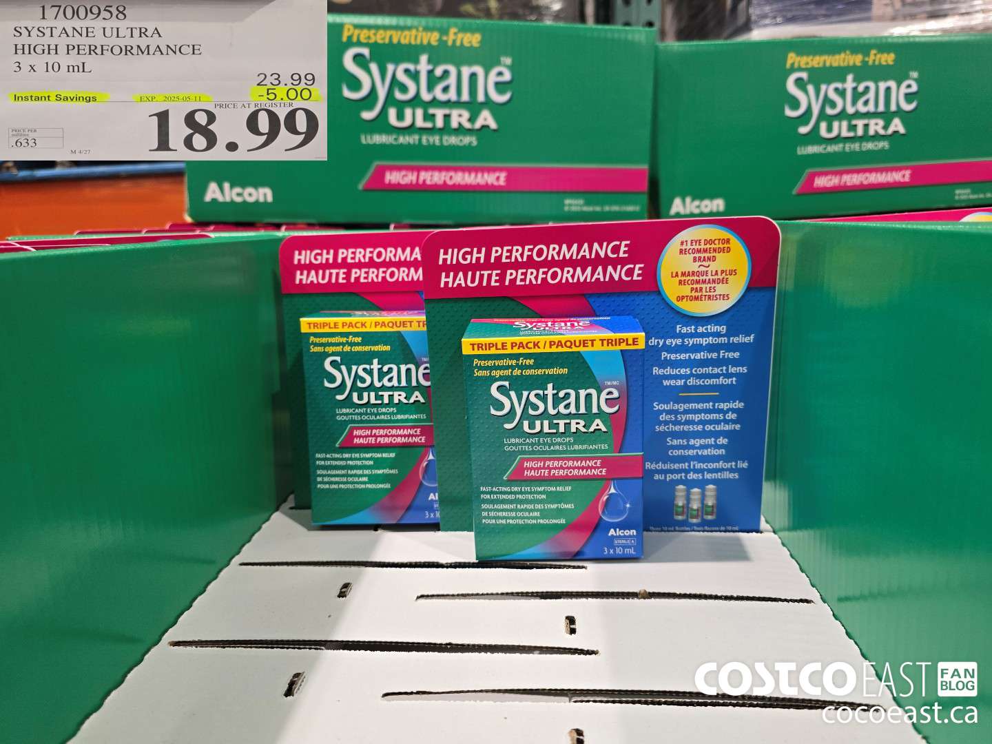1700958 SYSTANE ULTRA PRESERVATIVE FREE 3 X 10 ML ($5.00 INSTANT SAVINGS EXPIRES ON 2025-05-11) $18.99