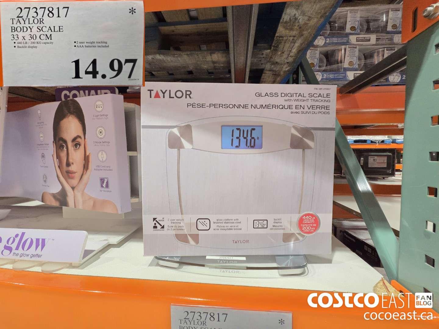 2737817 TAYLOR BODY SCALE 33 X 30 CM $14.97