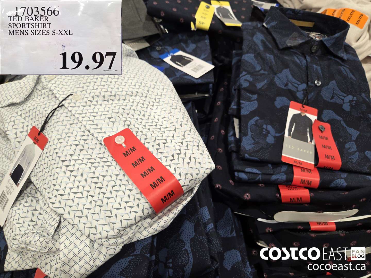 1703566 TED BAKER SPORTSHIRT MENS SIZES S-XXL $19.97