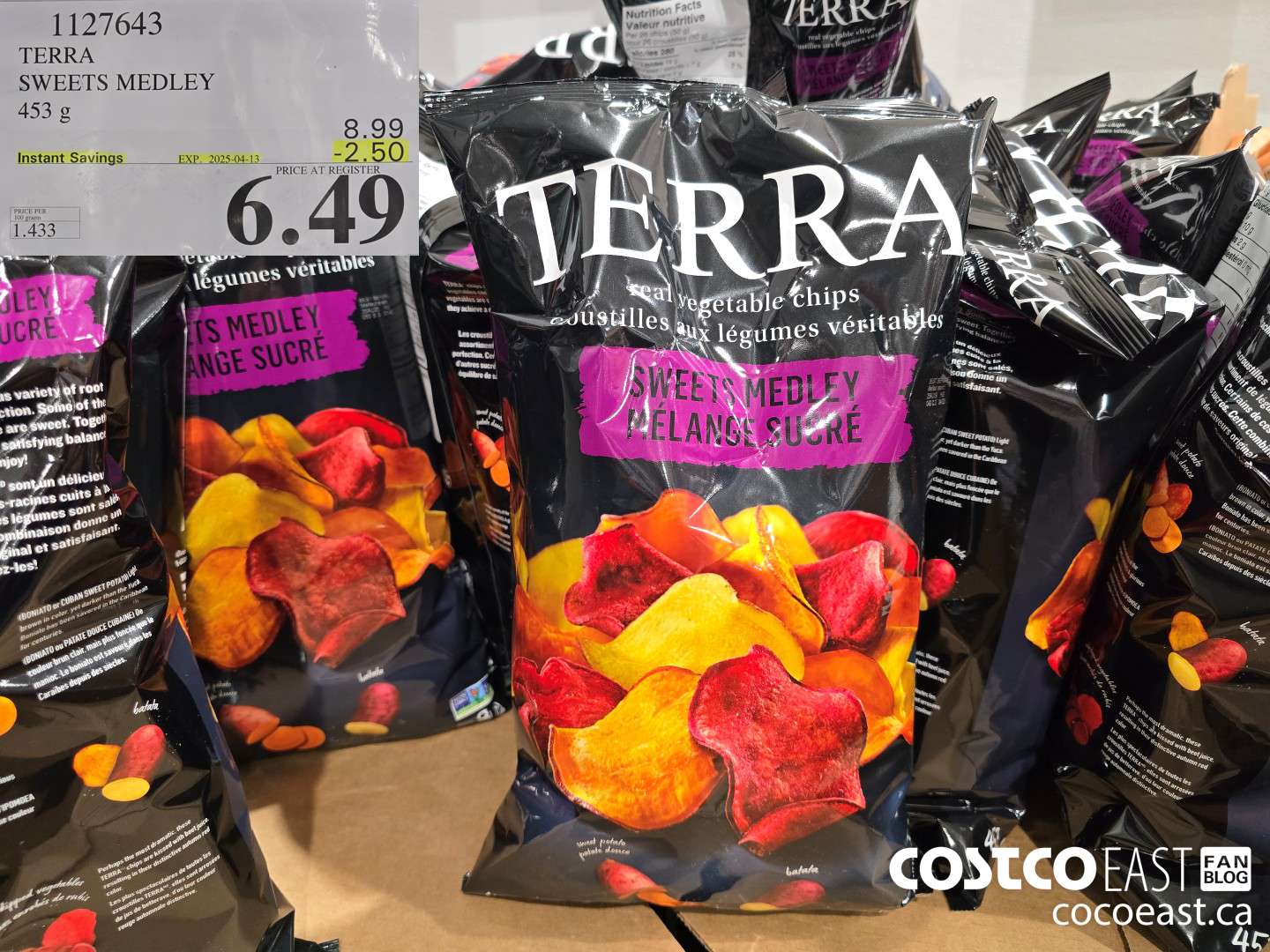 1127643 TERRA SWEETS MEDLEY 453G ($2.50 INSTANT SAVINGS EXPIRES ON 2025-04-13) $6.49