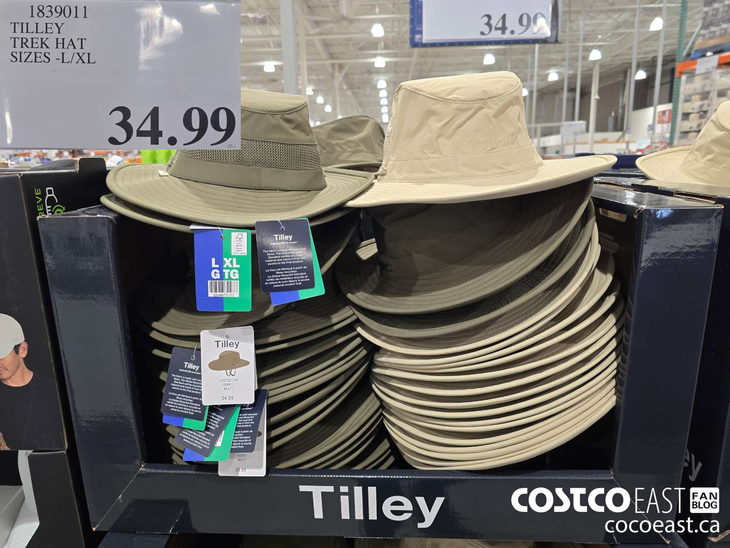 1839011 TILLEY TREK HAT SIZES -L/XL $34.99