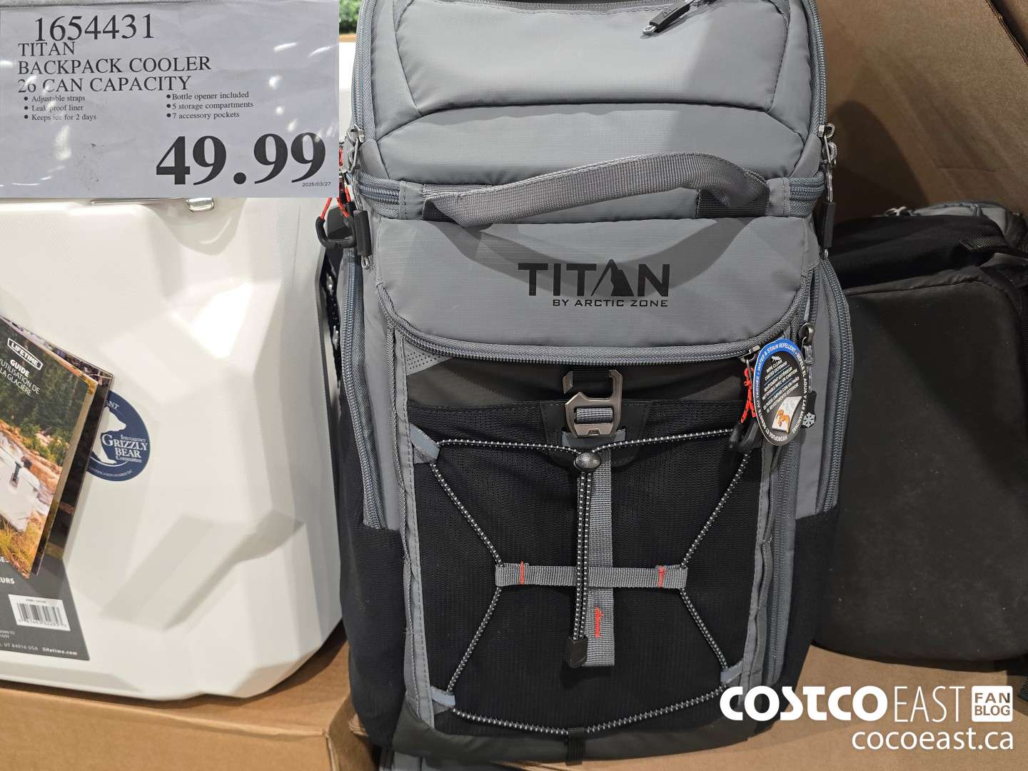 1654431 TITAN BACKPACK COOLER 26 CAN CAPACITY $49.99